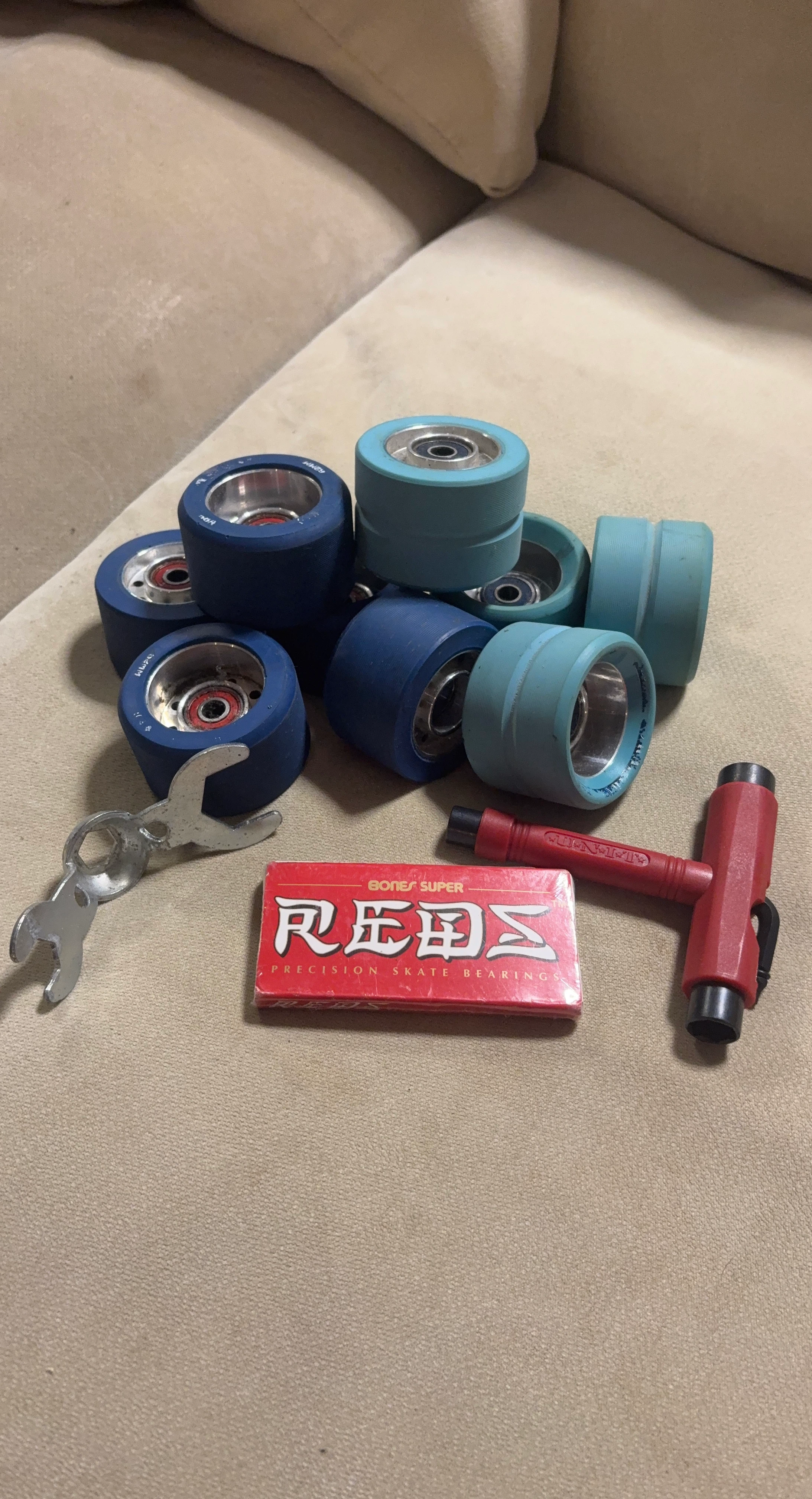 Bones Super Reds Skate Bearings and Wheel Set