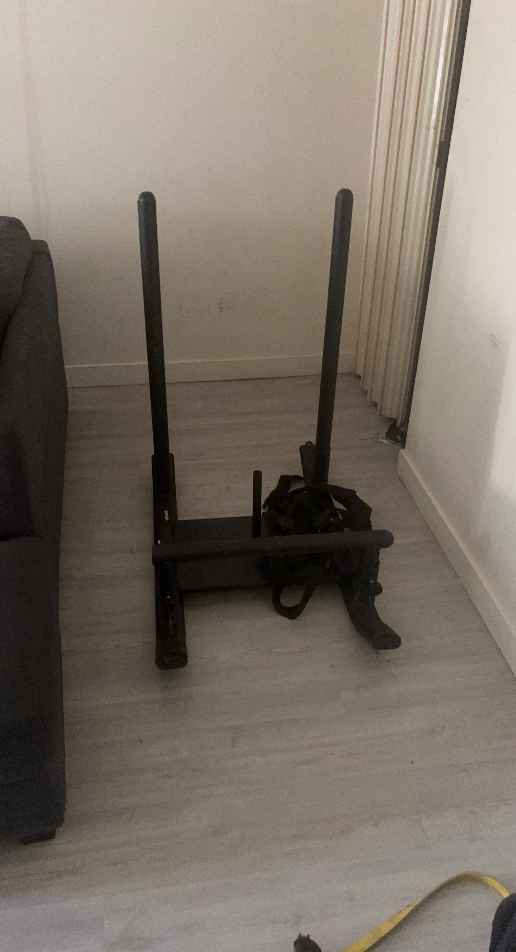 Black Power Sled with Straps