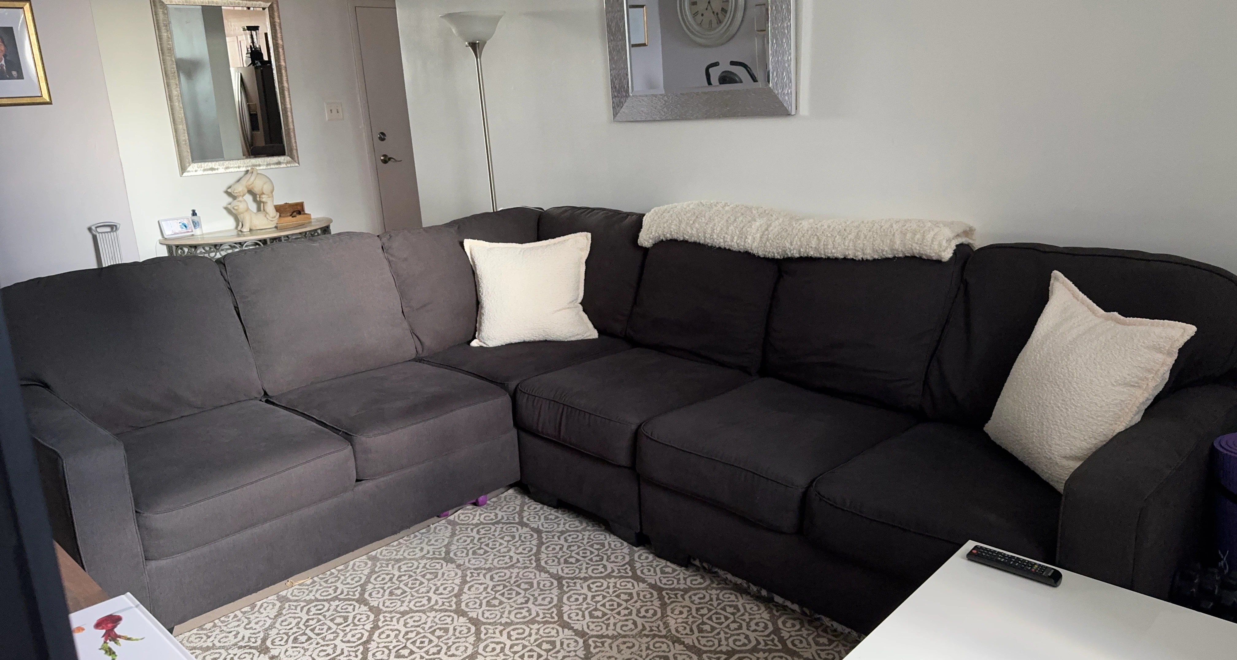 Dark Grey Sectional Sofa