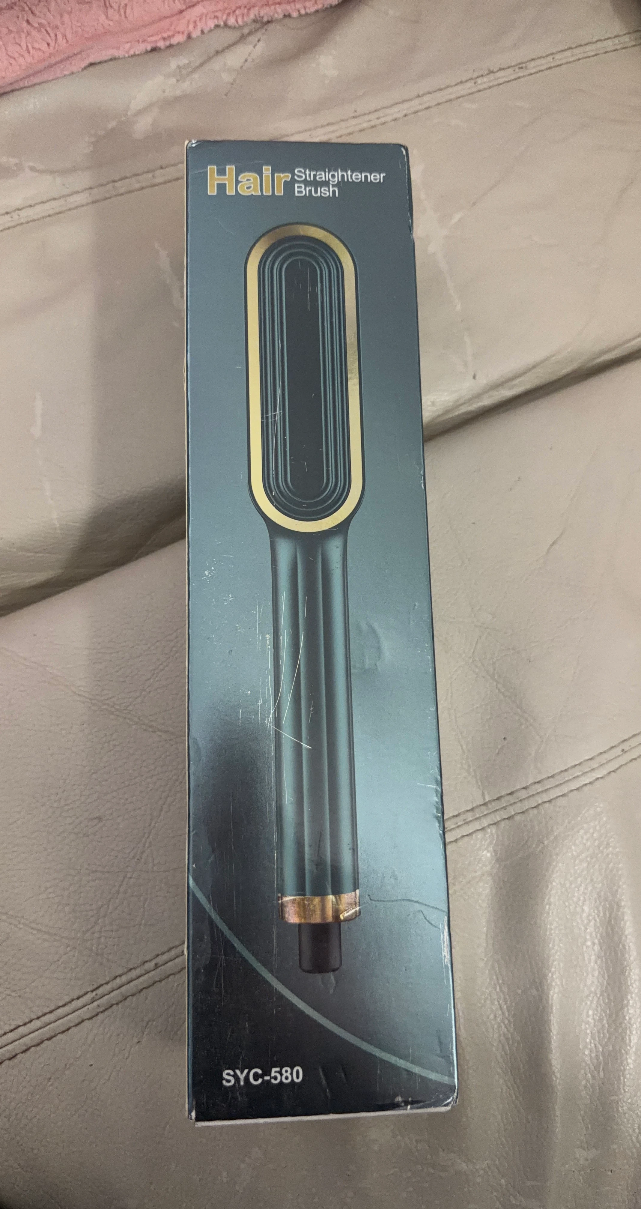 Hair Straightener Brush SYC-580 Green