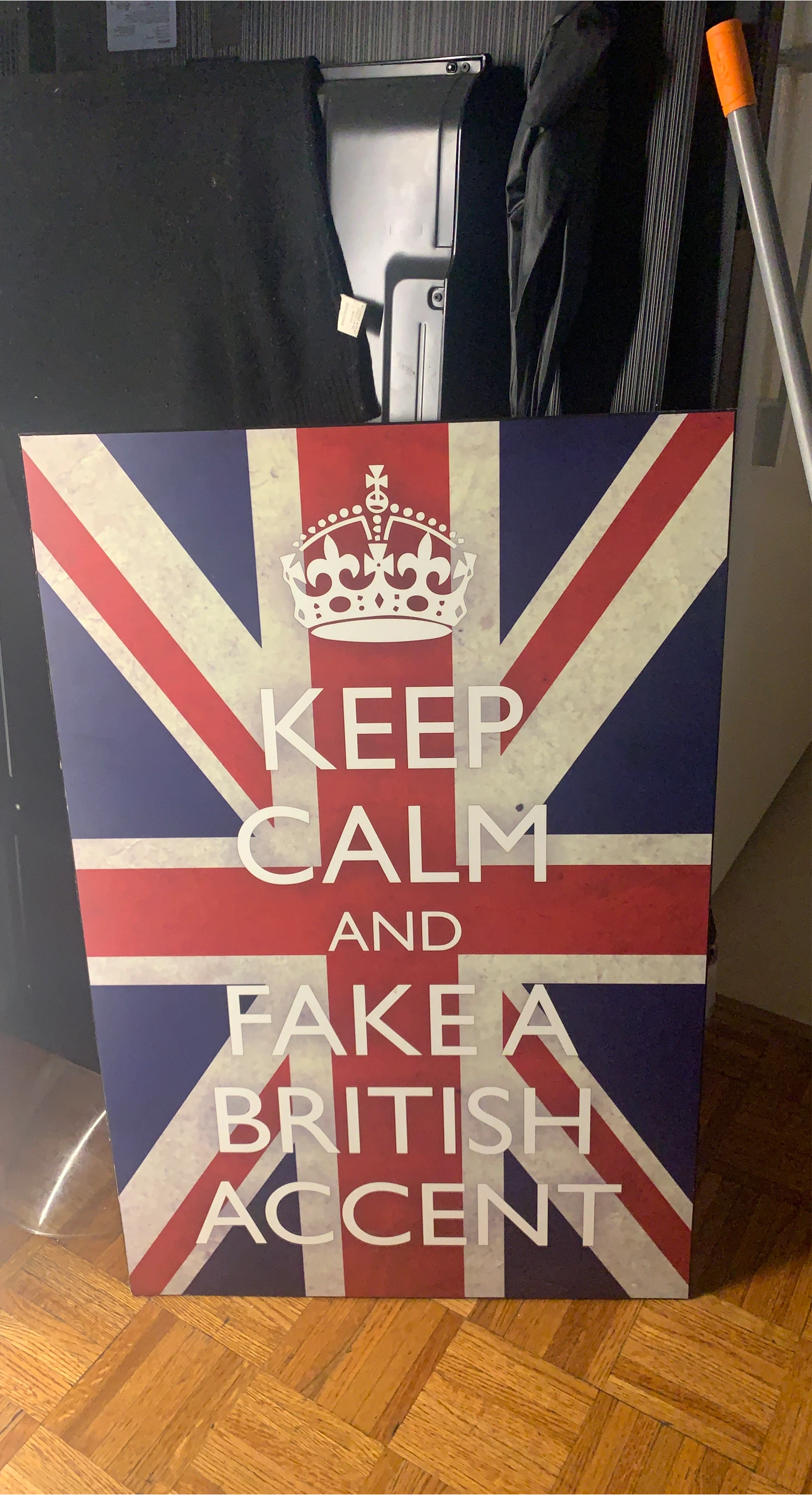 Keep Calm and Fake a British Accent Wall Art