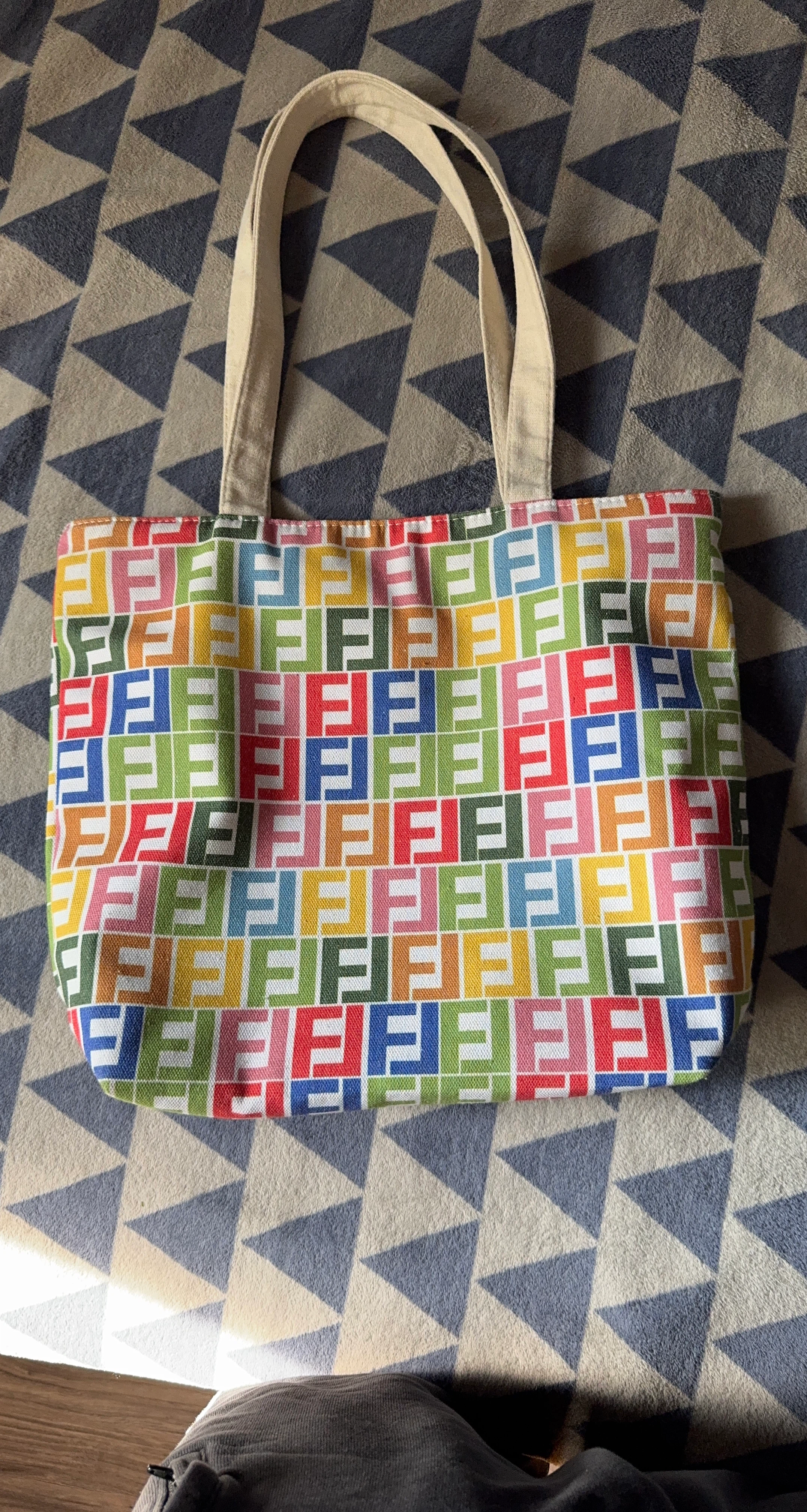 Fendi FF Logo Tote Bag