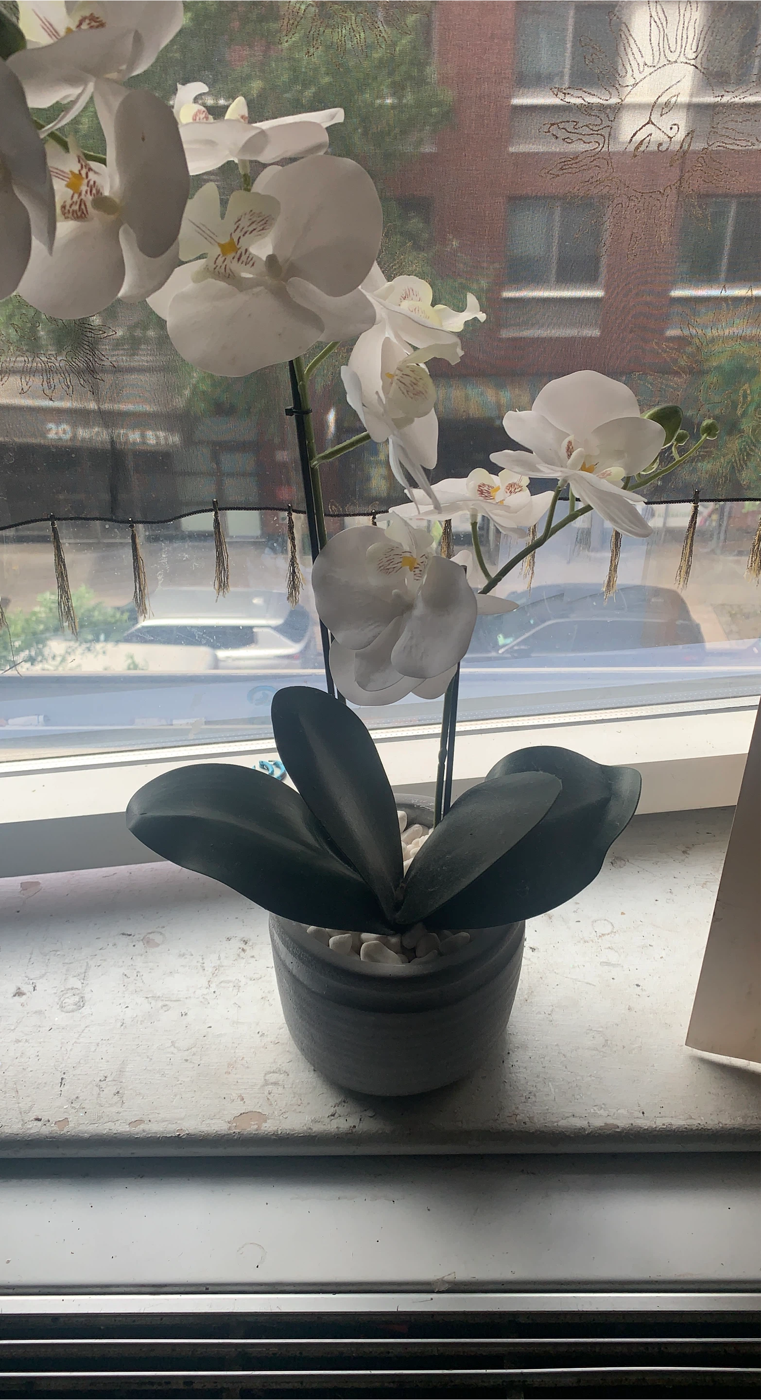 White Orchid Artificial Plant