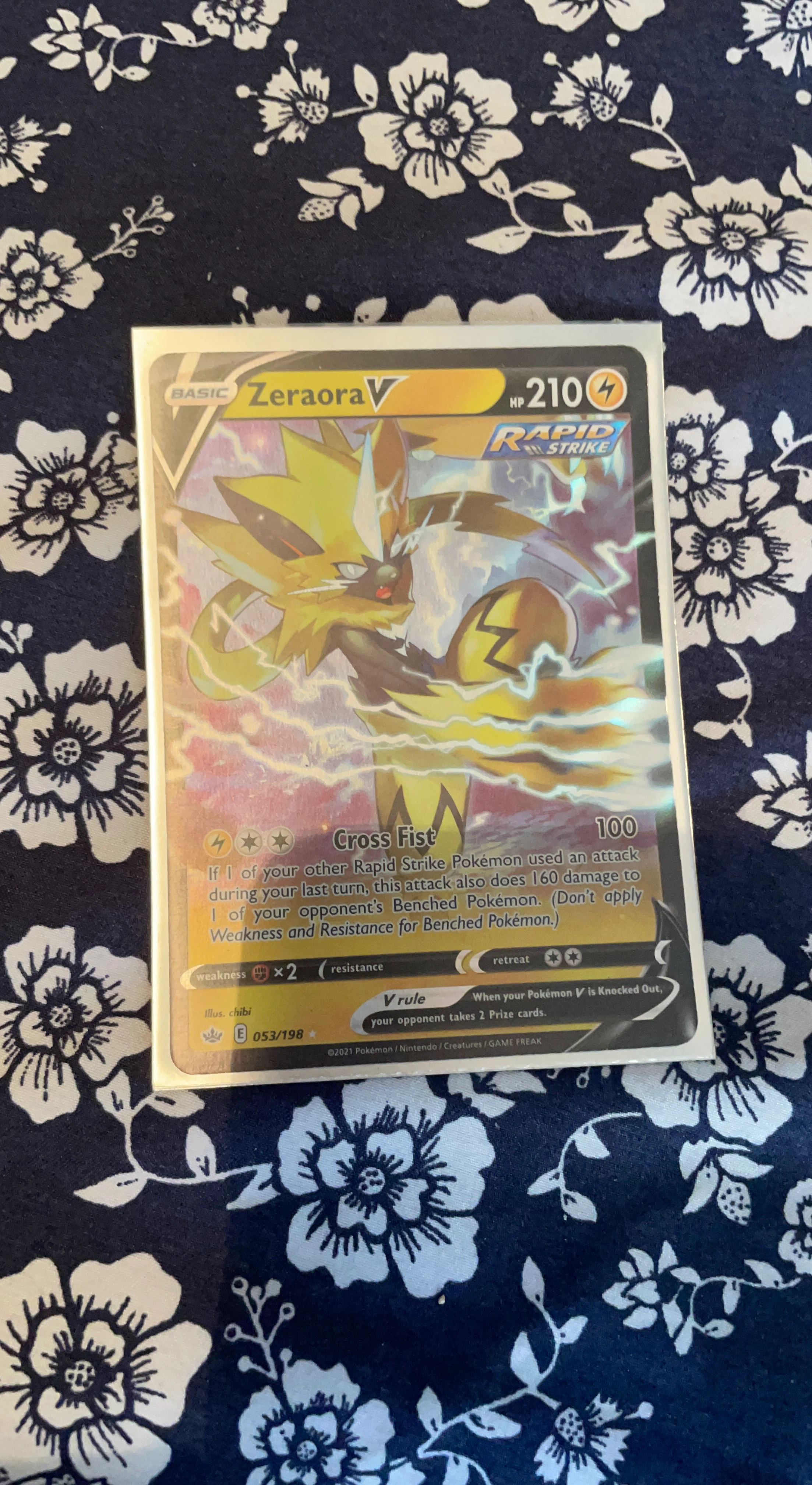 Pokemon Zeraora V Chilling Reign 053/198