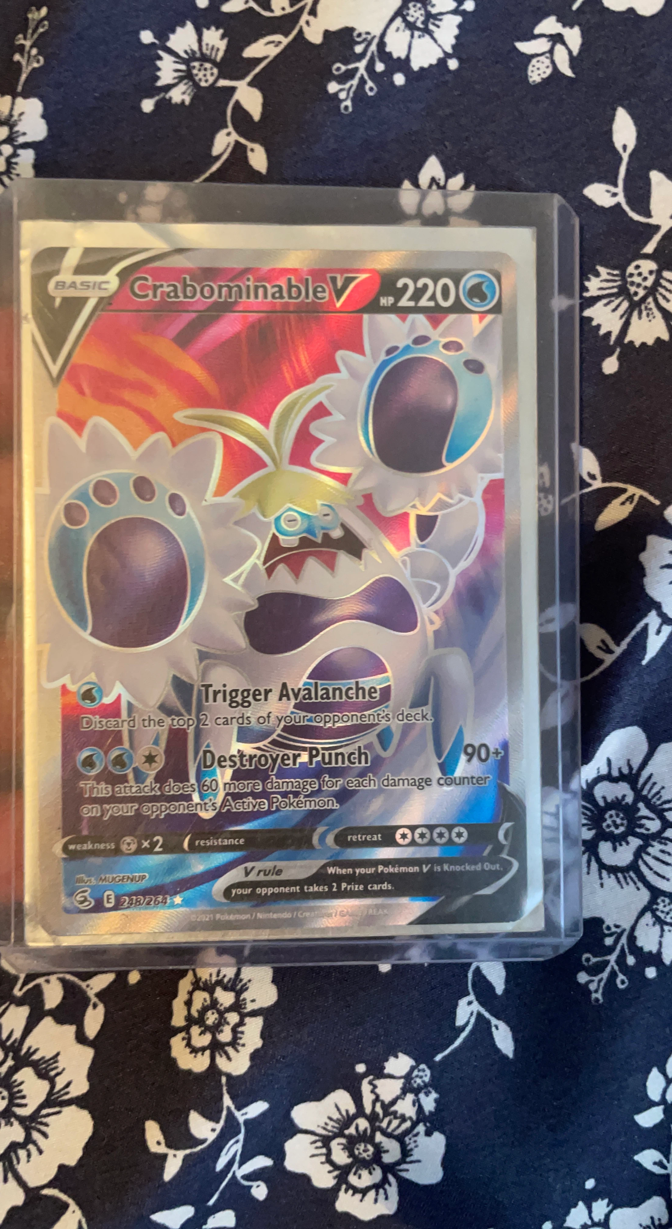 Pokemon Crabominable V Full Art Card 248/264