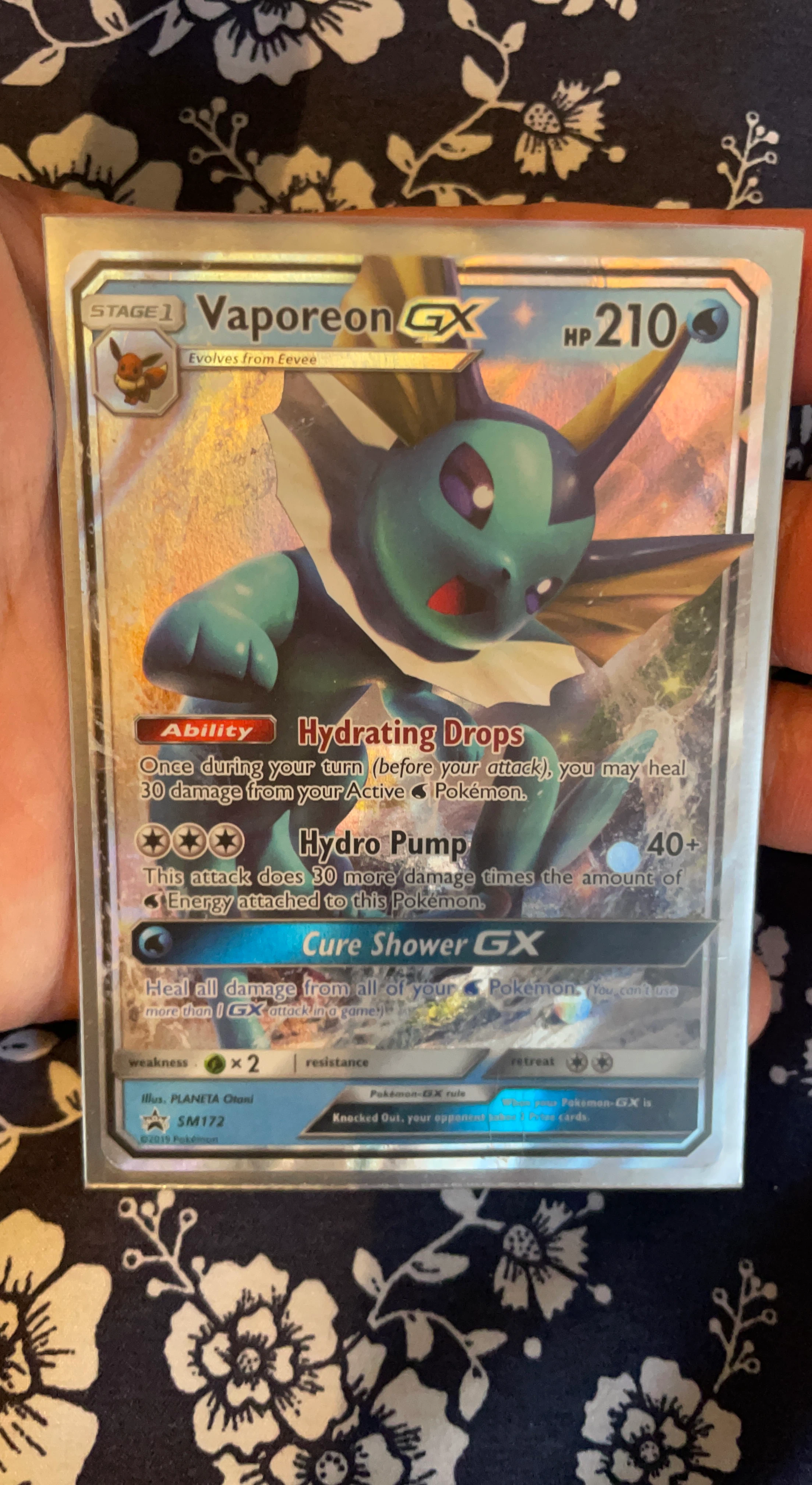 Vaporeon GX SM172 Pokemon Trading Card