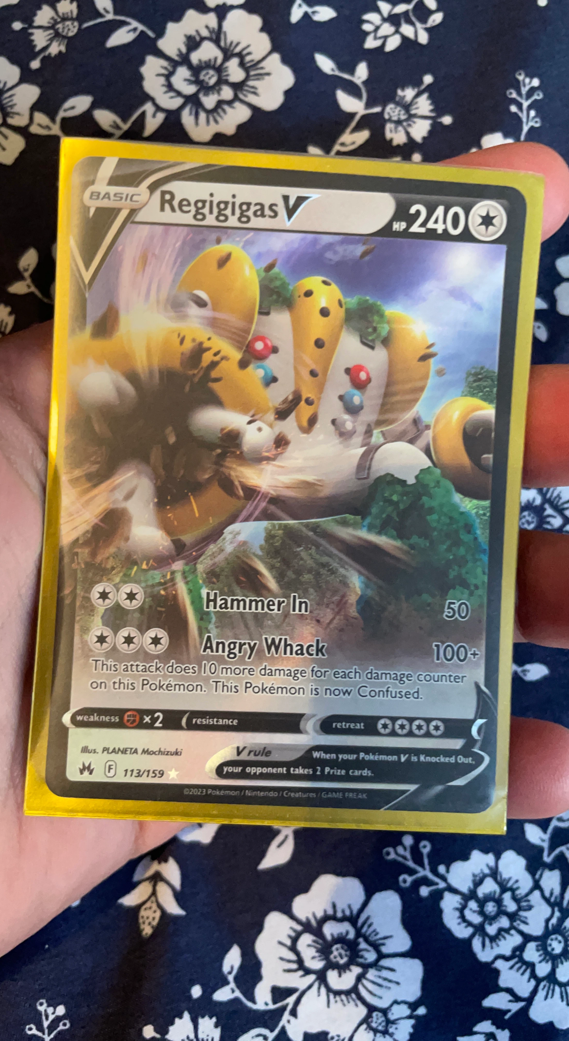 Pokemon TCG Regigigas V 113/159 Crown Zenith