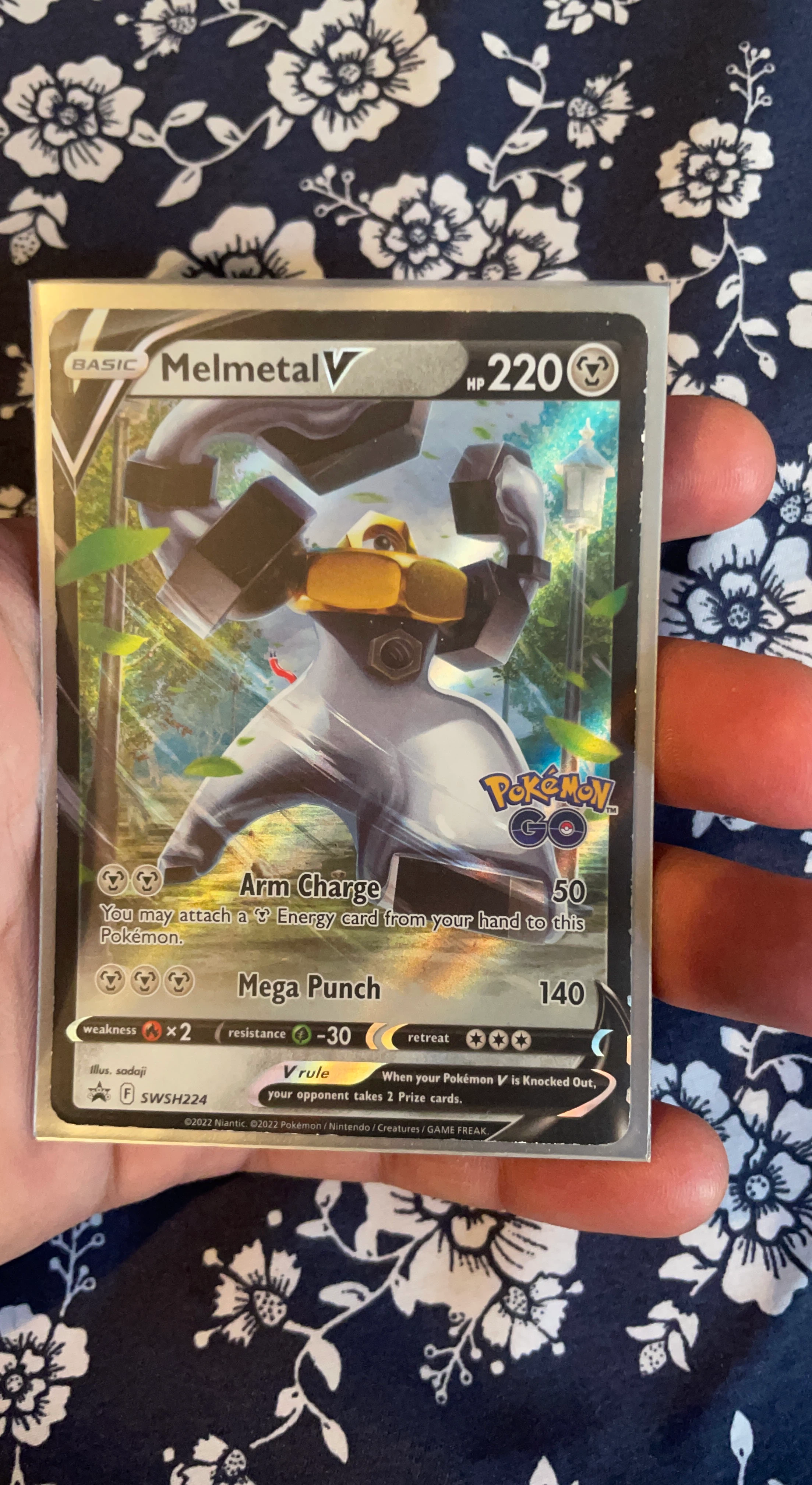 Melmetal V Pokemon GO Promo Card SWSH224