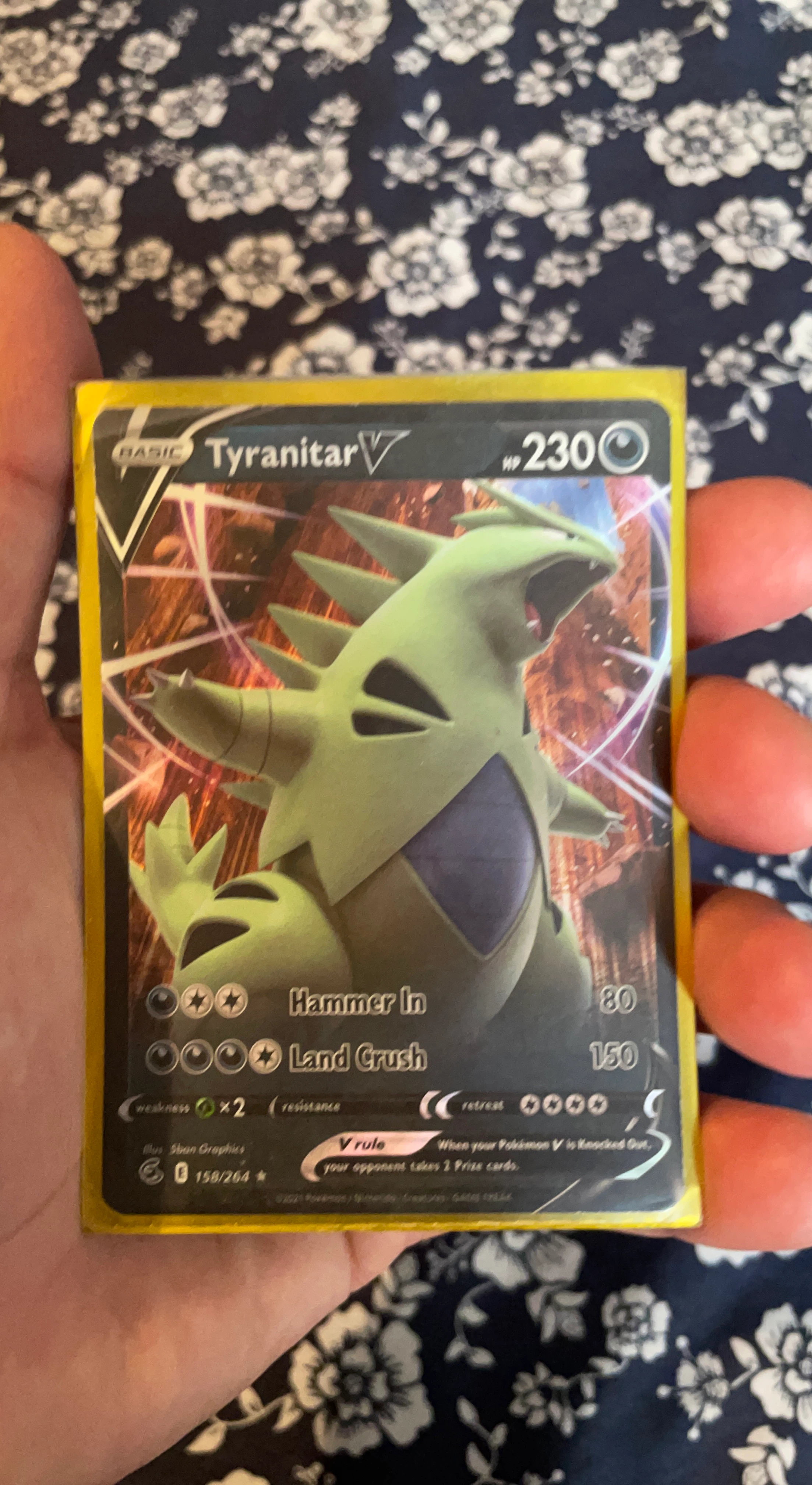 Pokemon Tyranitar V 158/264 Fusion Strike