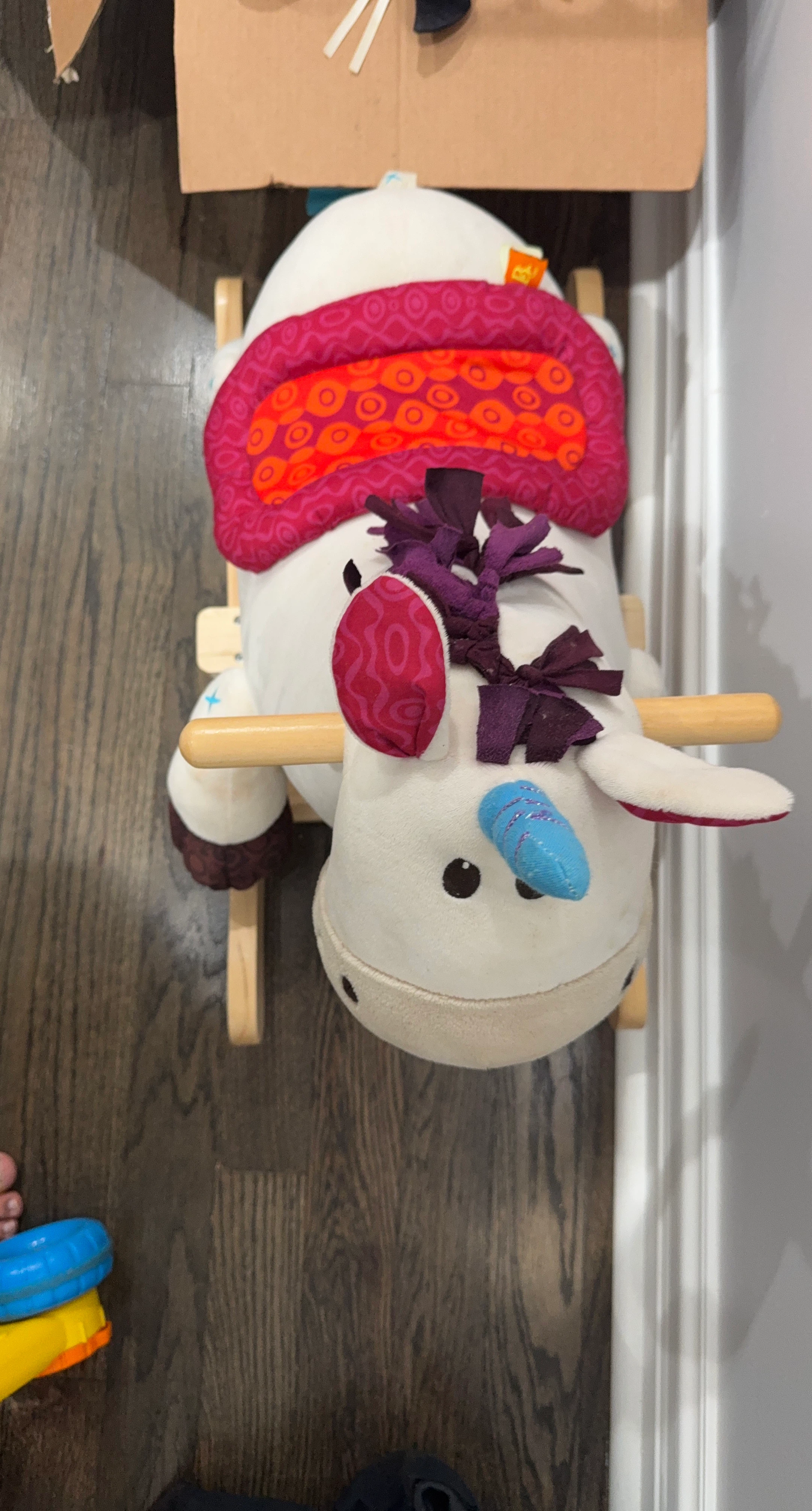 Plush Rocking Unicorn Ride-On Toy