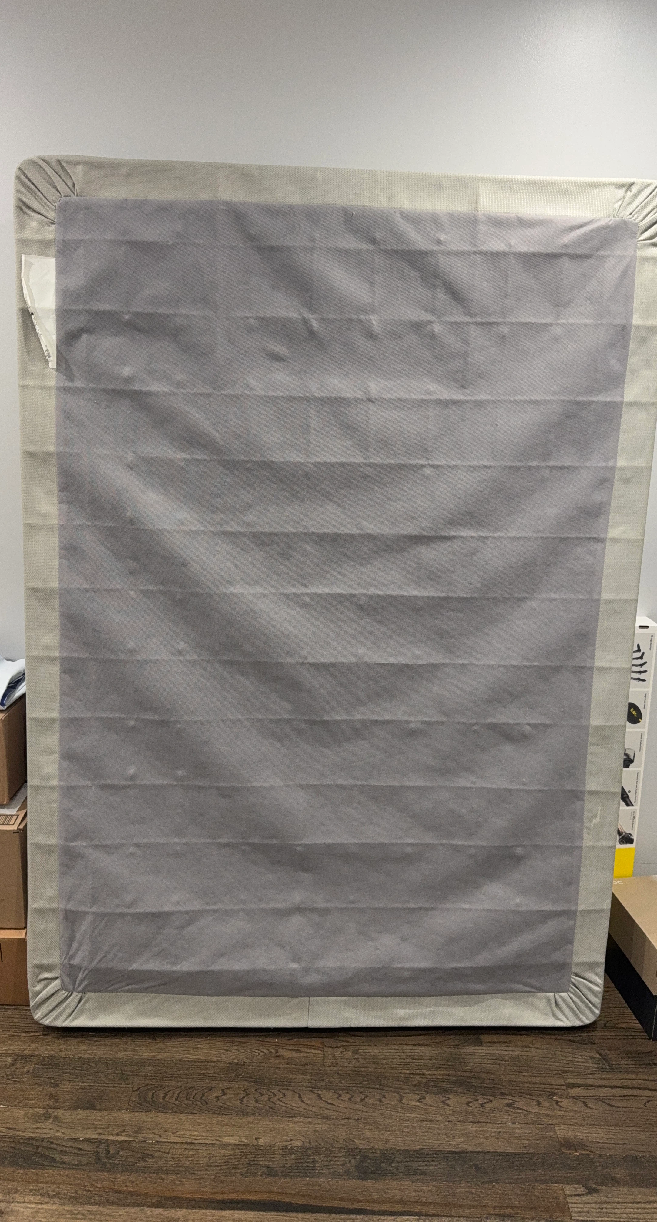 Gray Box Spring Foundation