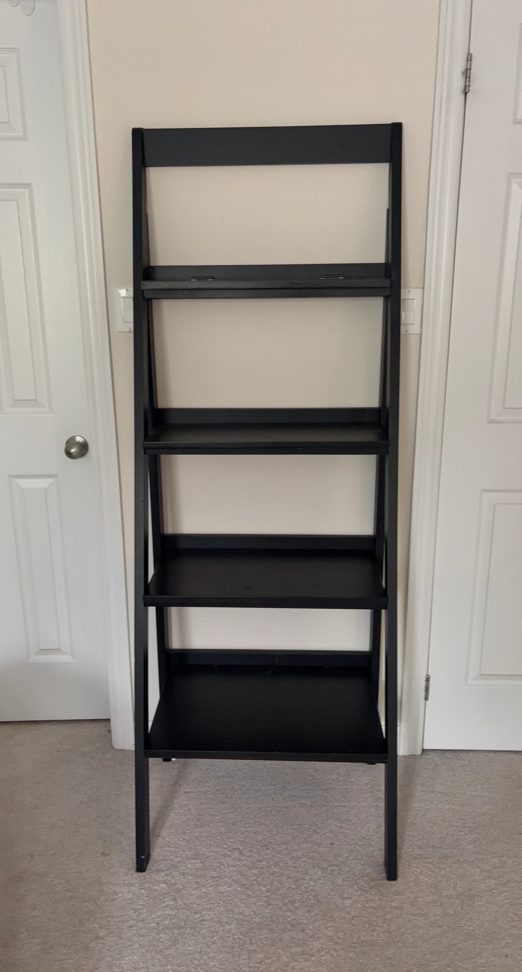 Ethan Allen Black Ladder Bookshelves