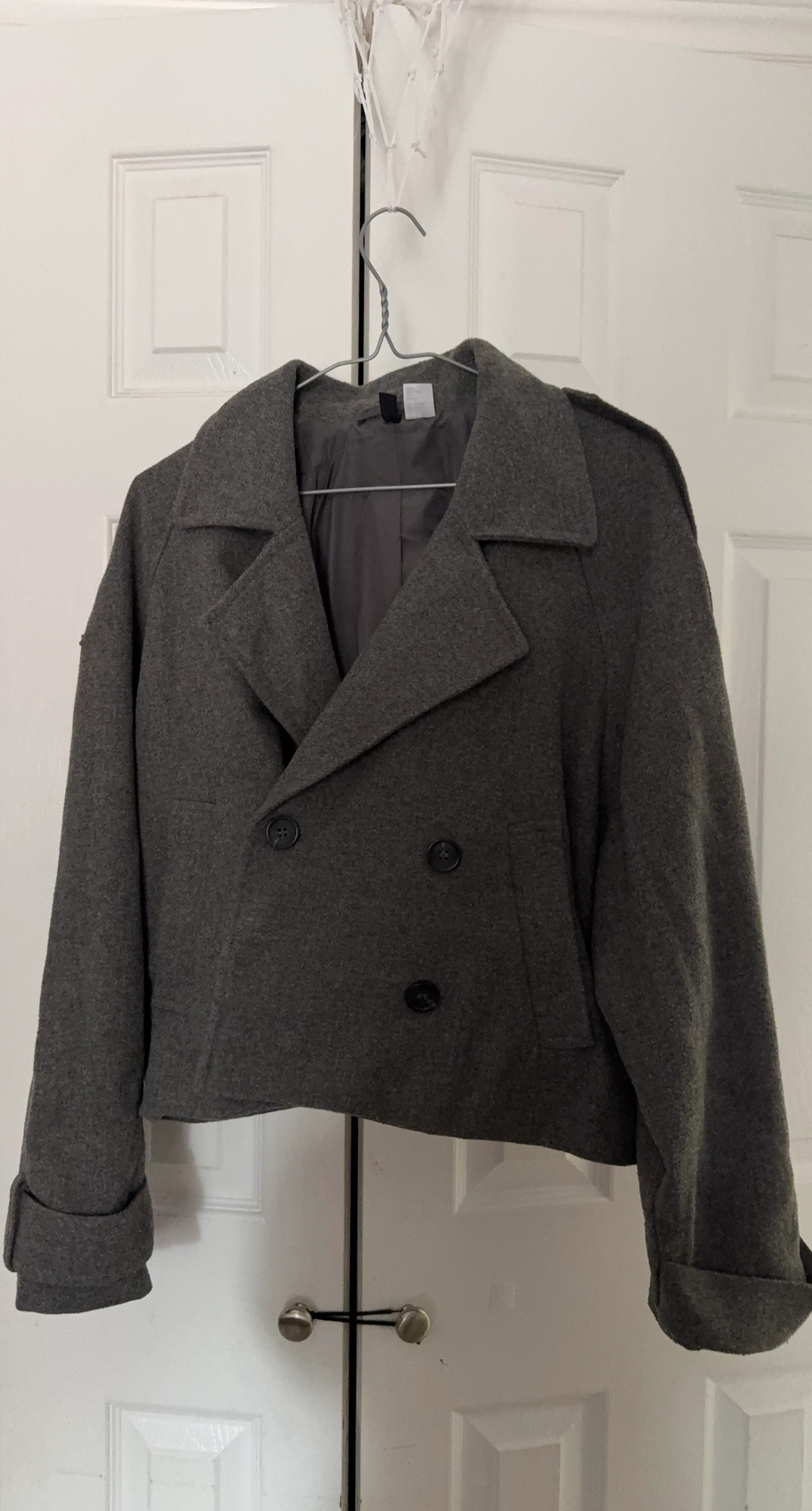 Divided Grey Cropped Jacket