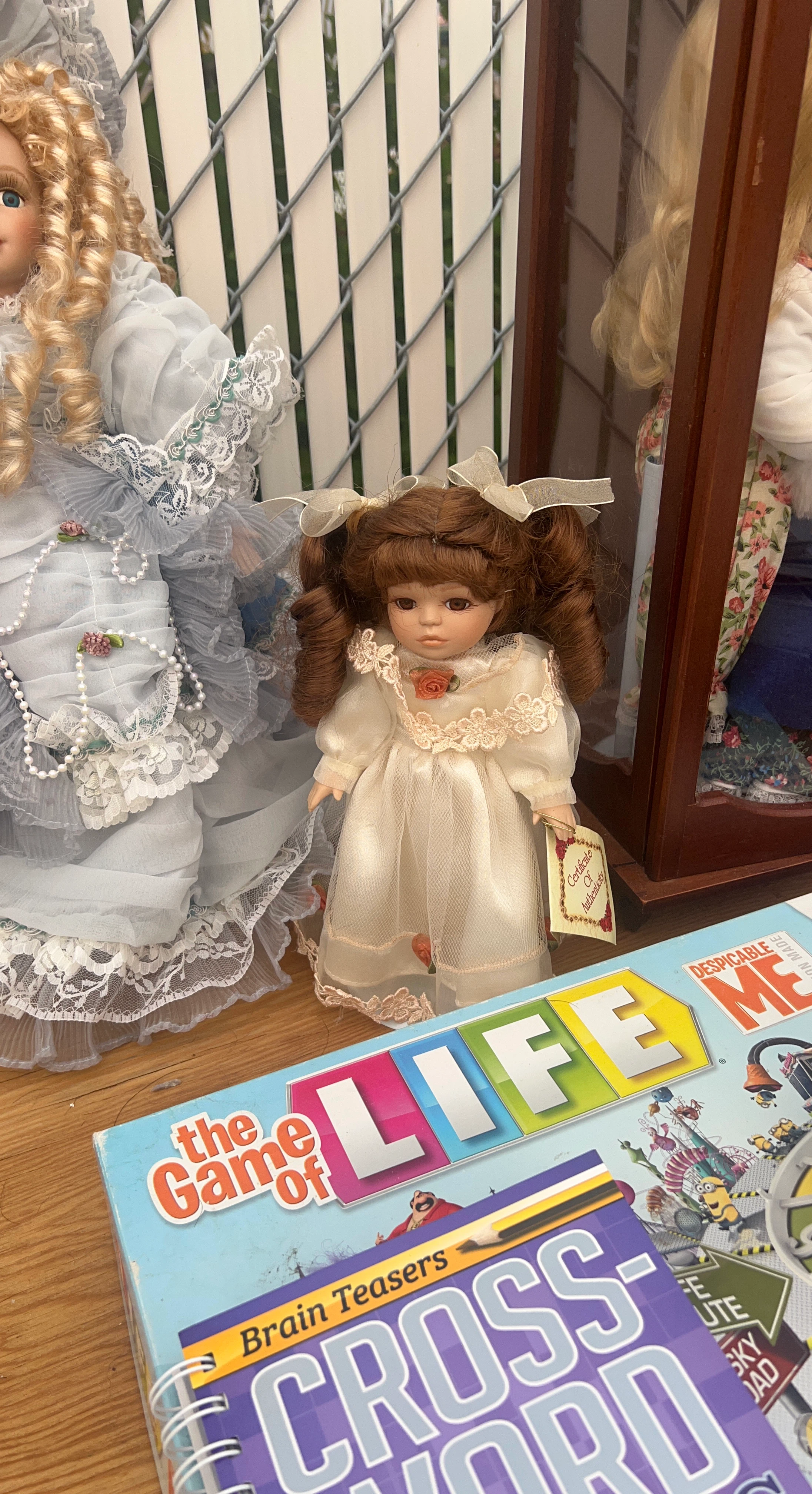 Vintage Porcelain Doll with Certificate of Authenticity