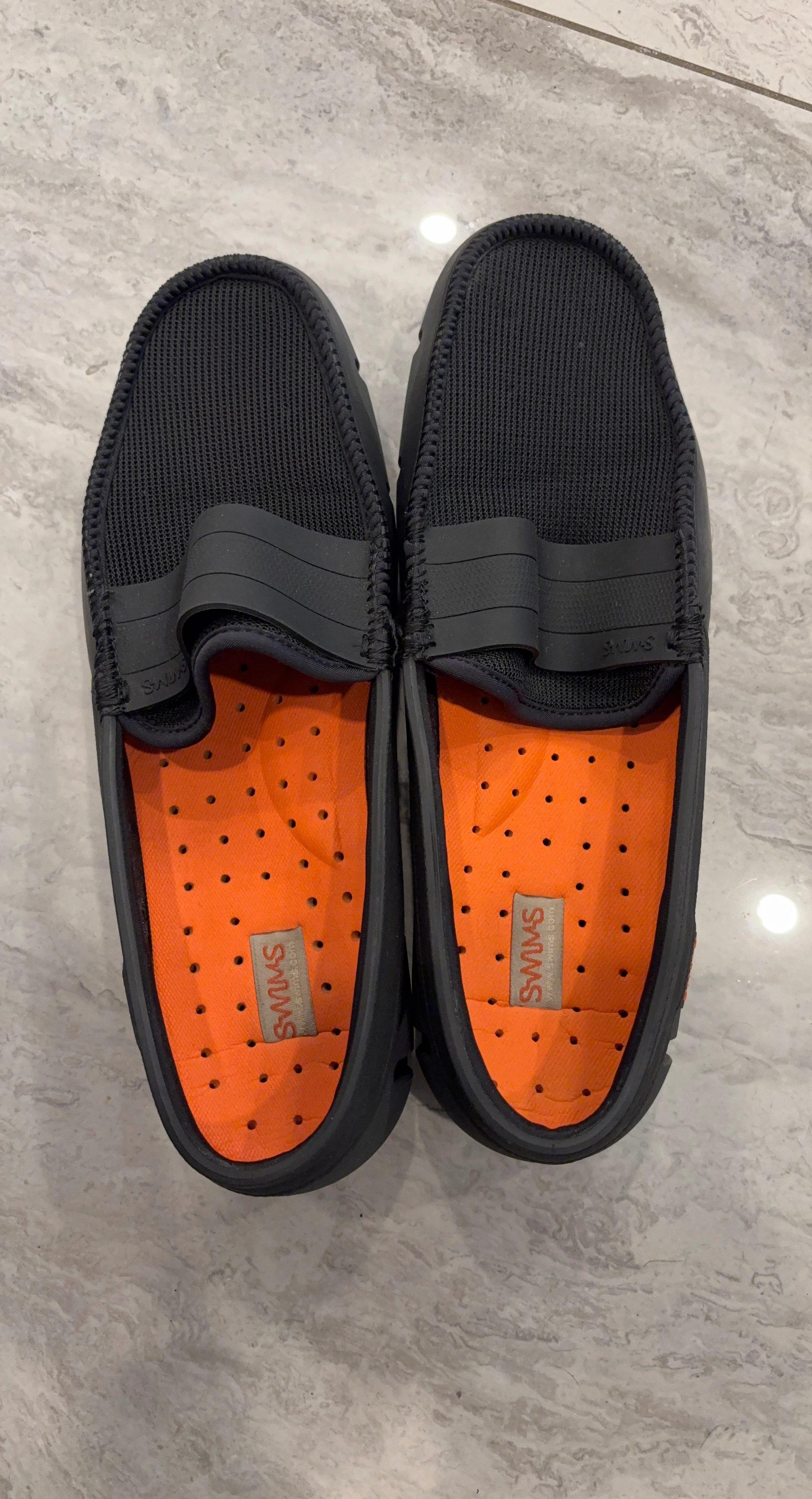 SWIMS Black Loafers Size 8