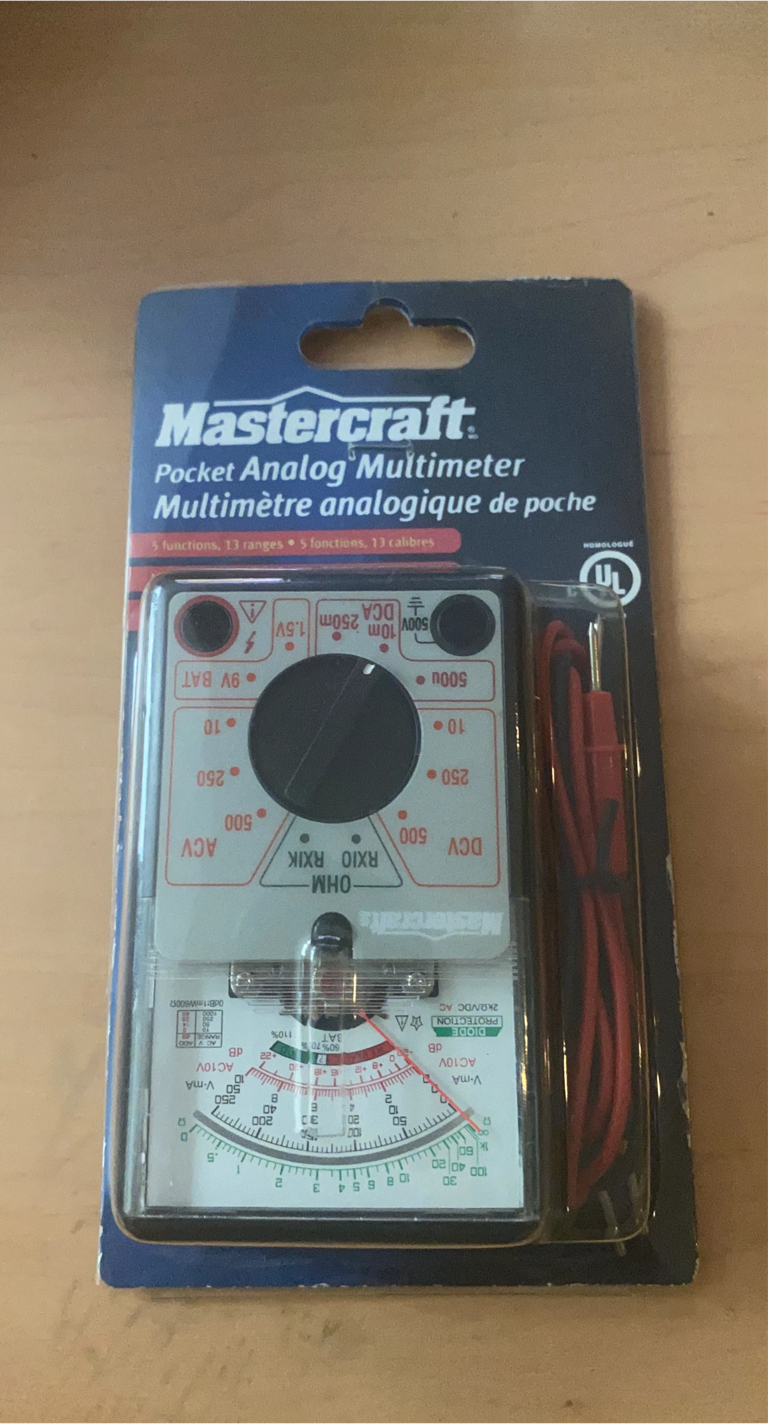 Mastercraft Pocket Analog Multimeter