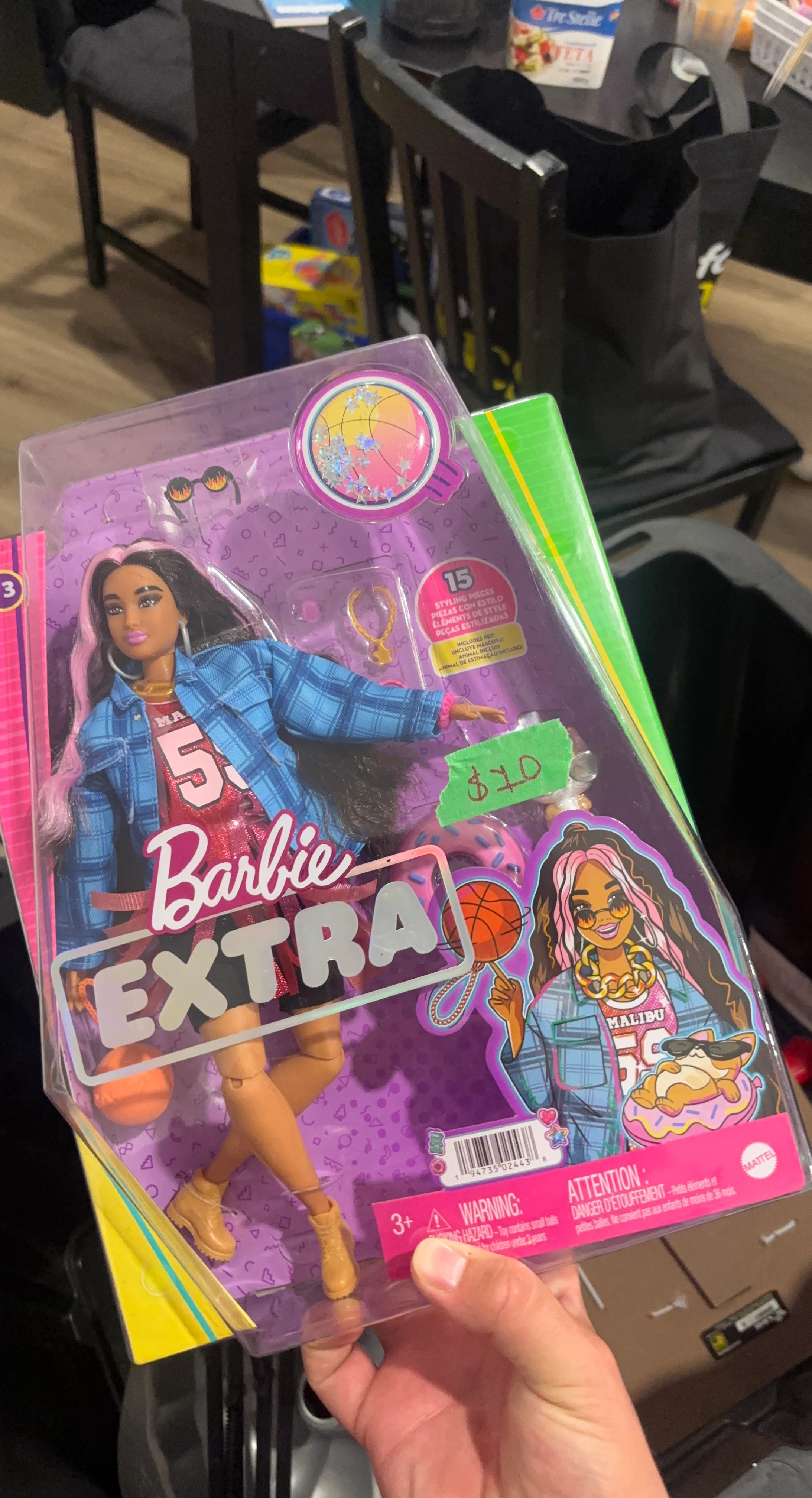 Barbie Extra Doll with 15 Styling Pieces