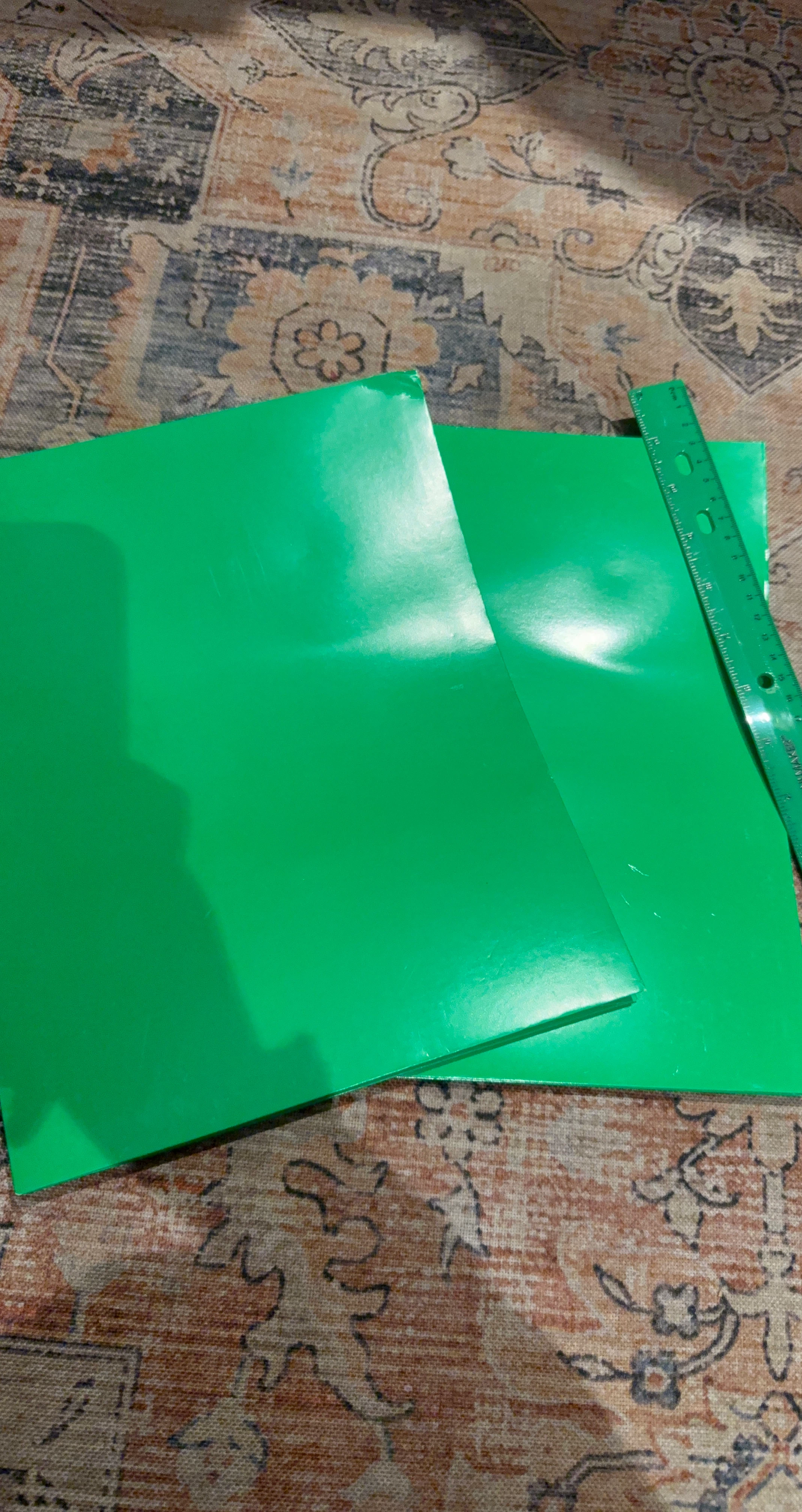 Green Poster Board Sheets (2)