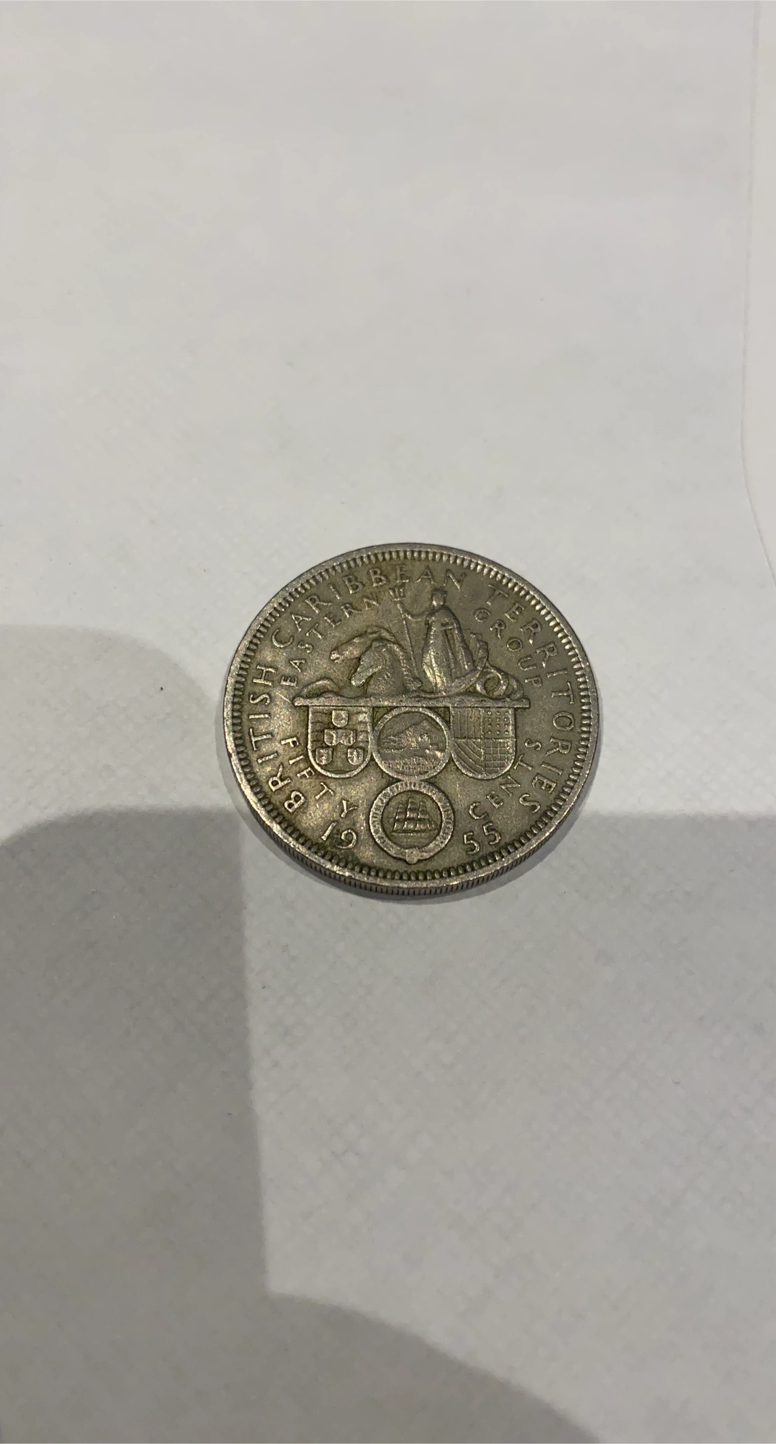 British Eastern Caribbean Territories 55 Cent Coin - 1965
