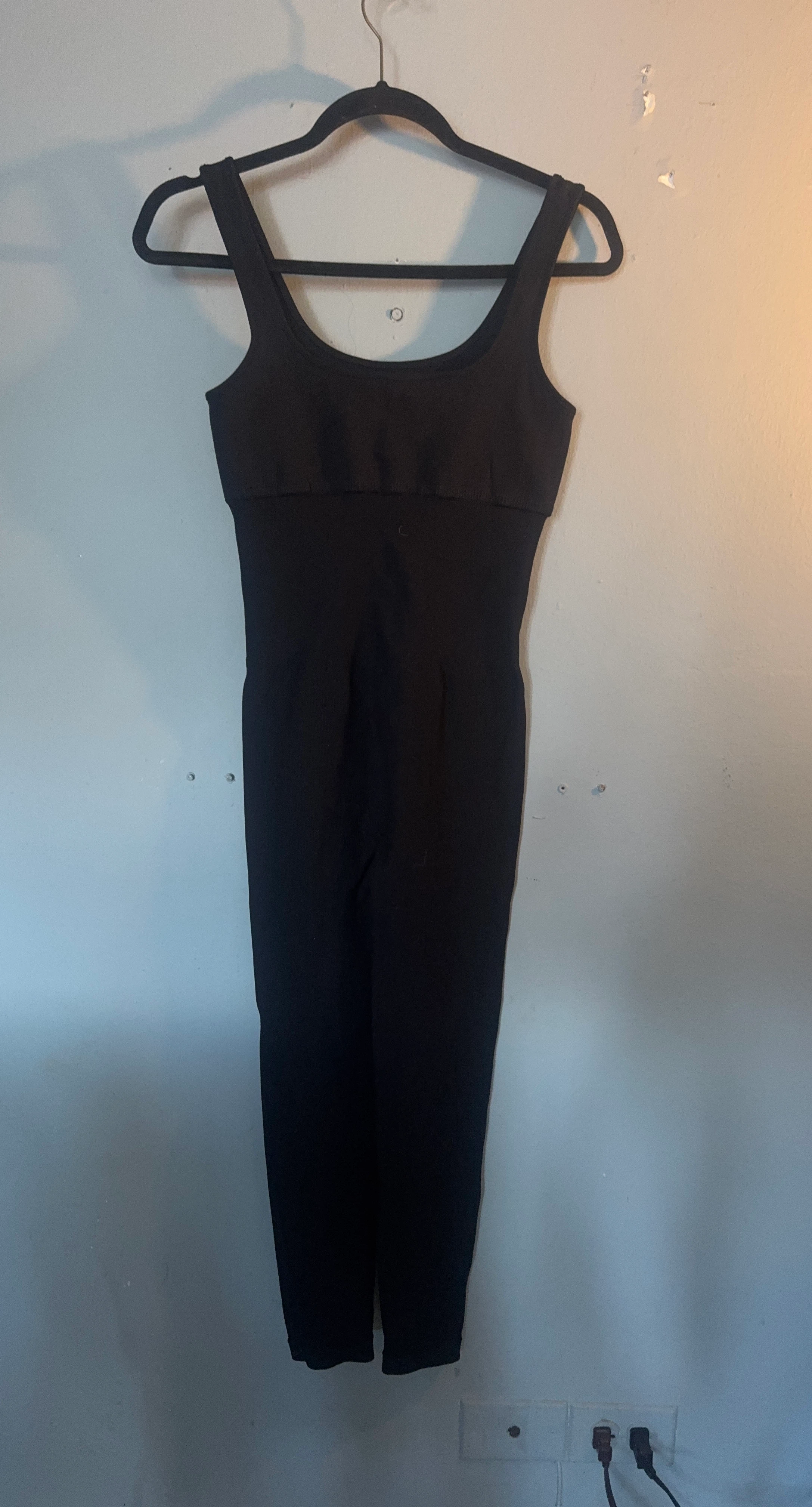 Black Scoop Neck Sleeveless Bodysuit