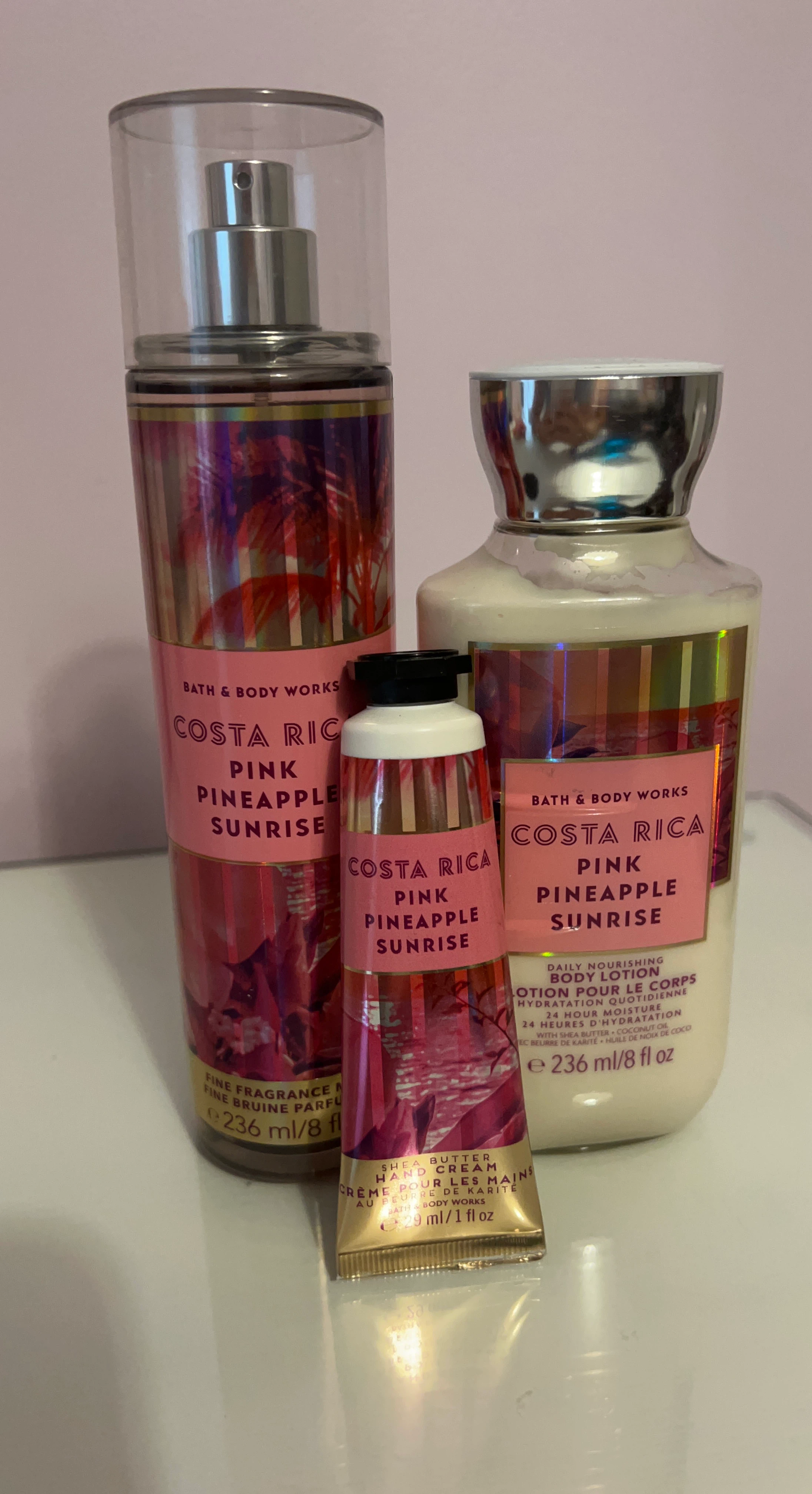 Bath & Body Works Pink Pineapple Sunrise Body Lotion & Mist Set
