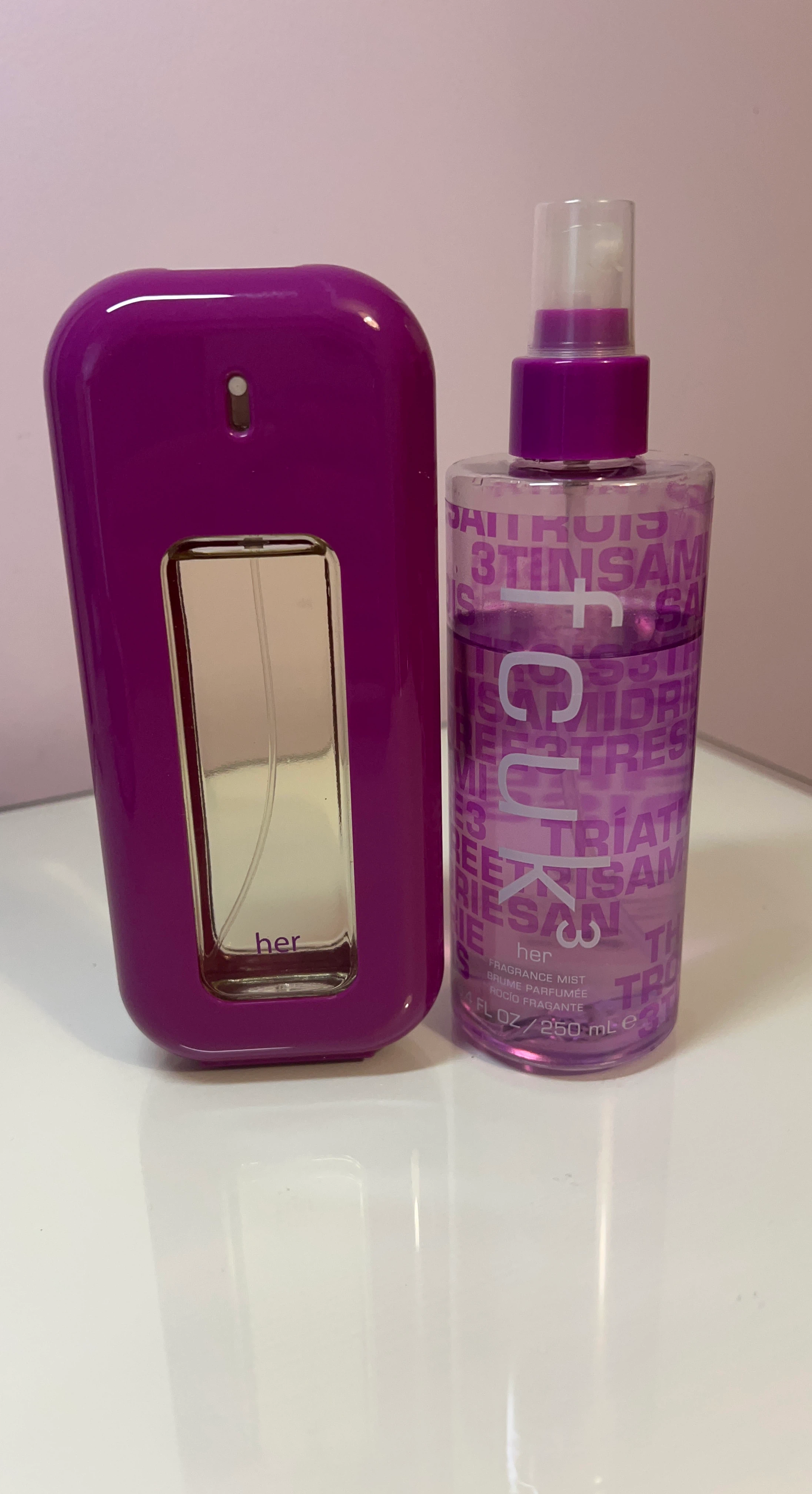 FCUK her mist and Eau de toilette