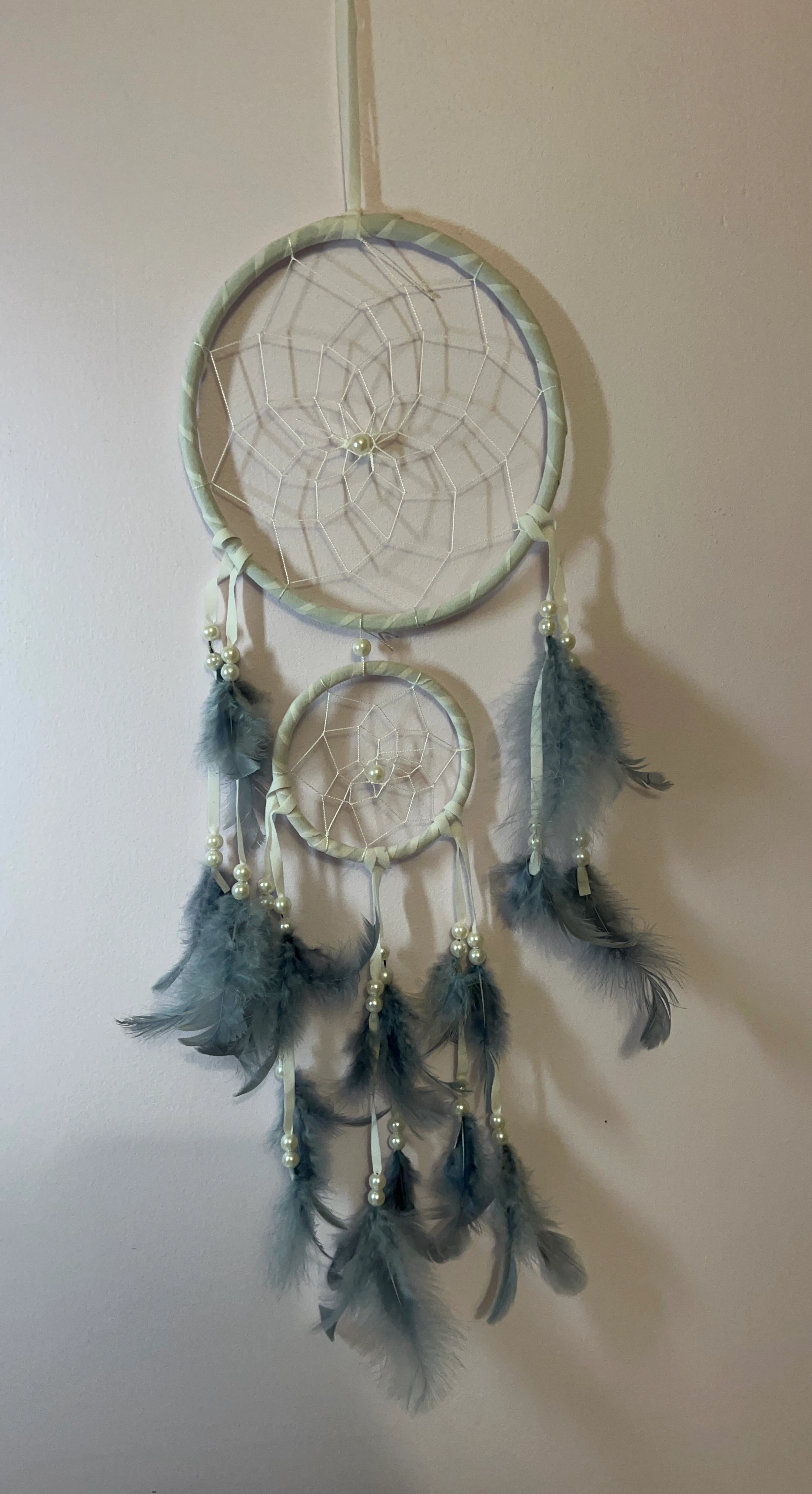 Dreamcatcher with Feathers and Beads