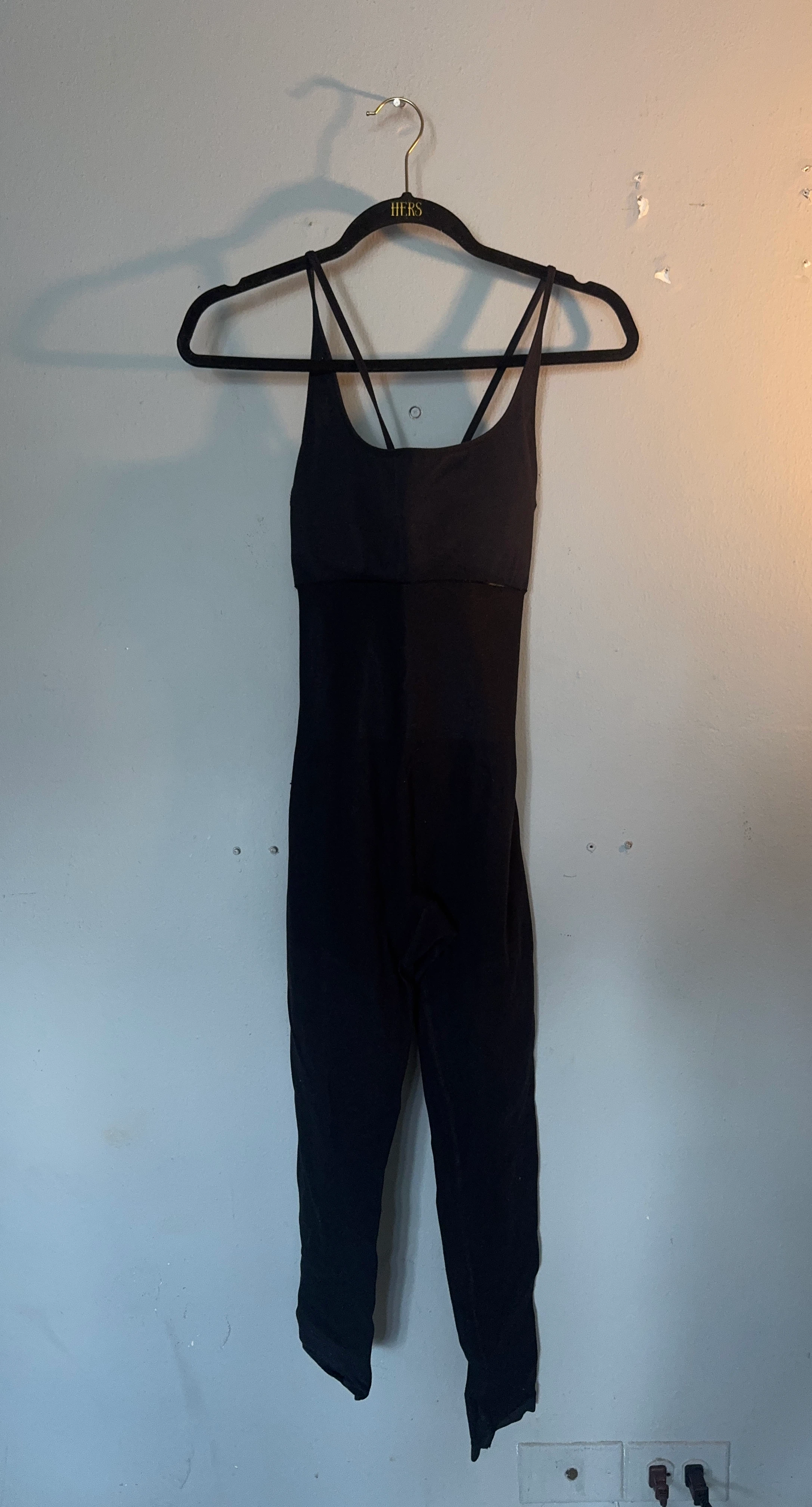 Black activewear bodysuit
