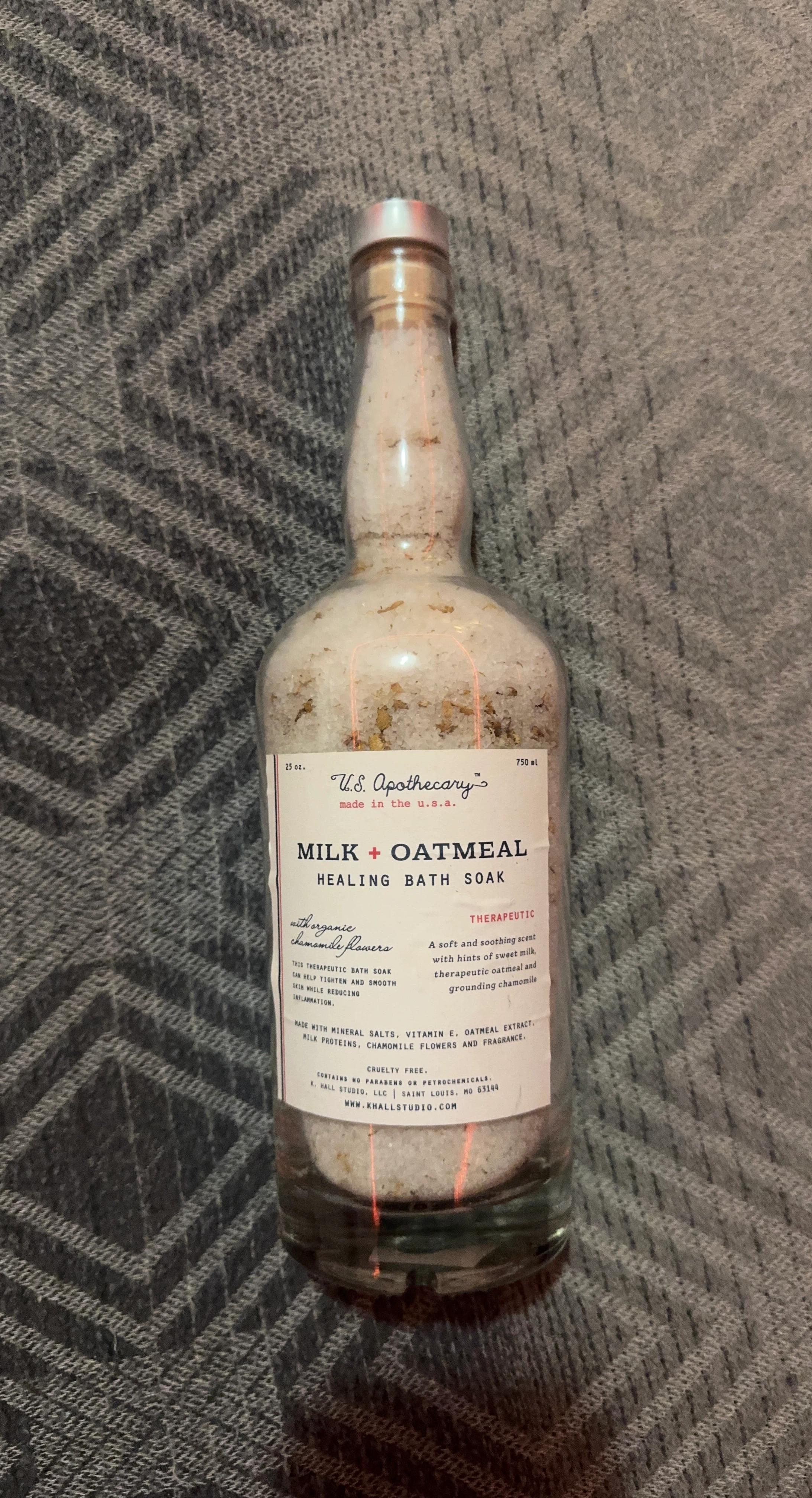 U.S. Apothecary Milk + Oatmeal Healing Bath Soak – $10