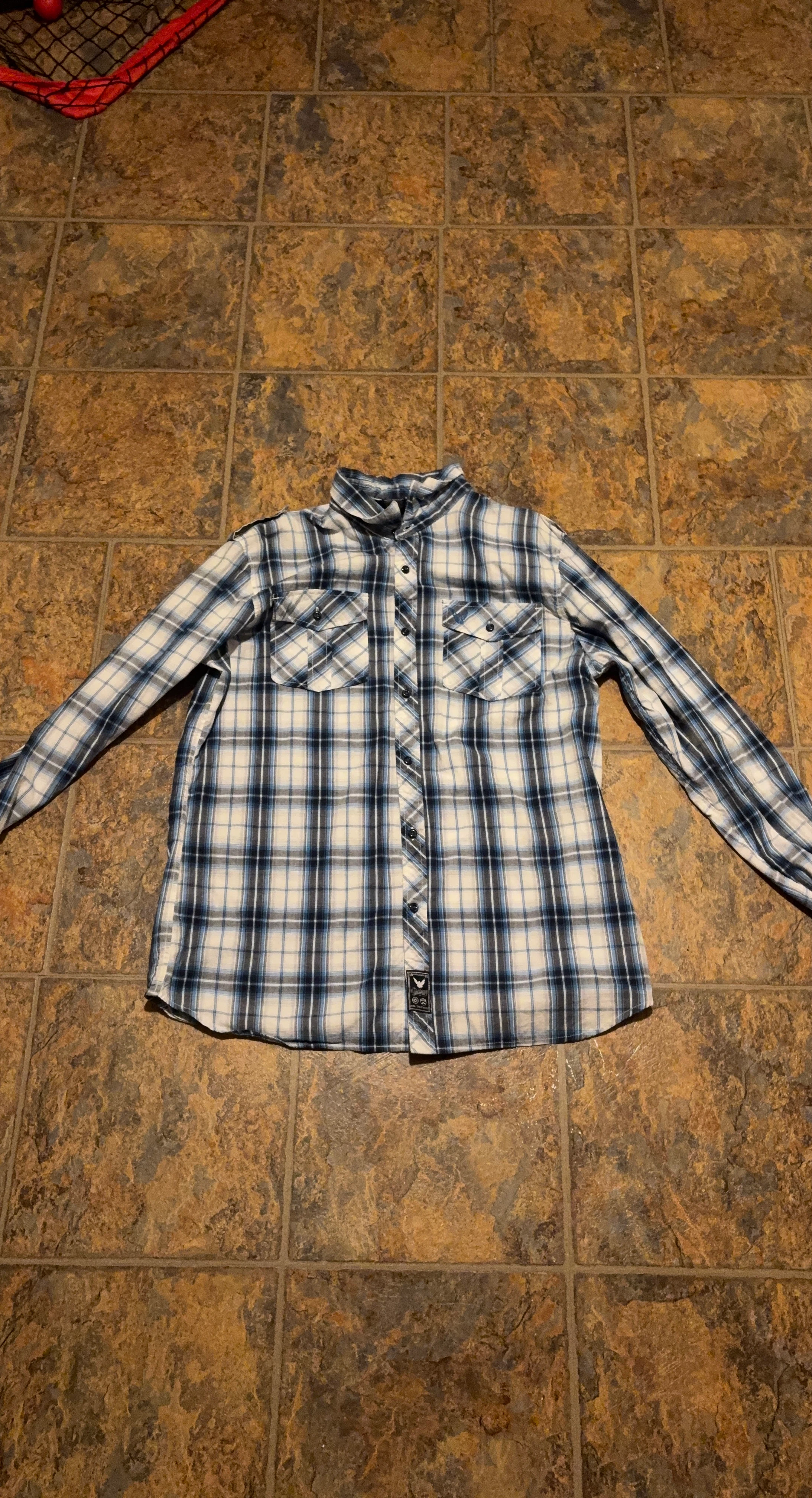 COMPANY L XL Plaid Long Sleeve Shirt