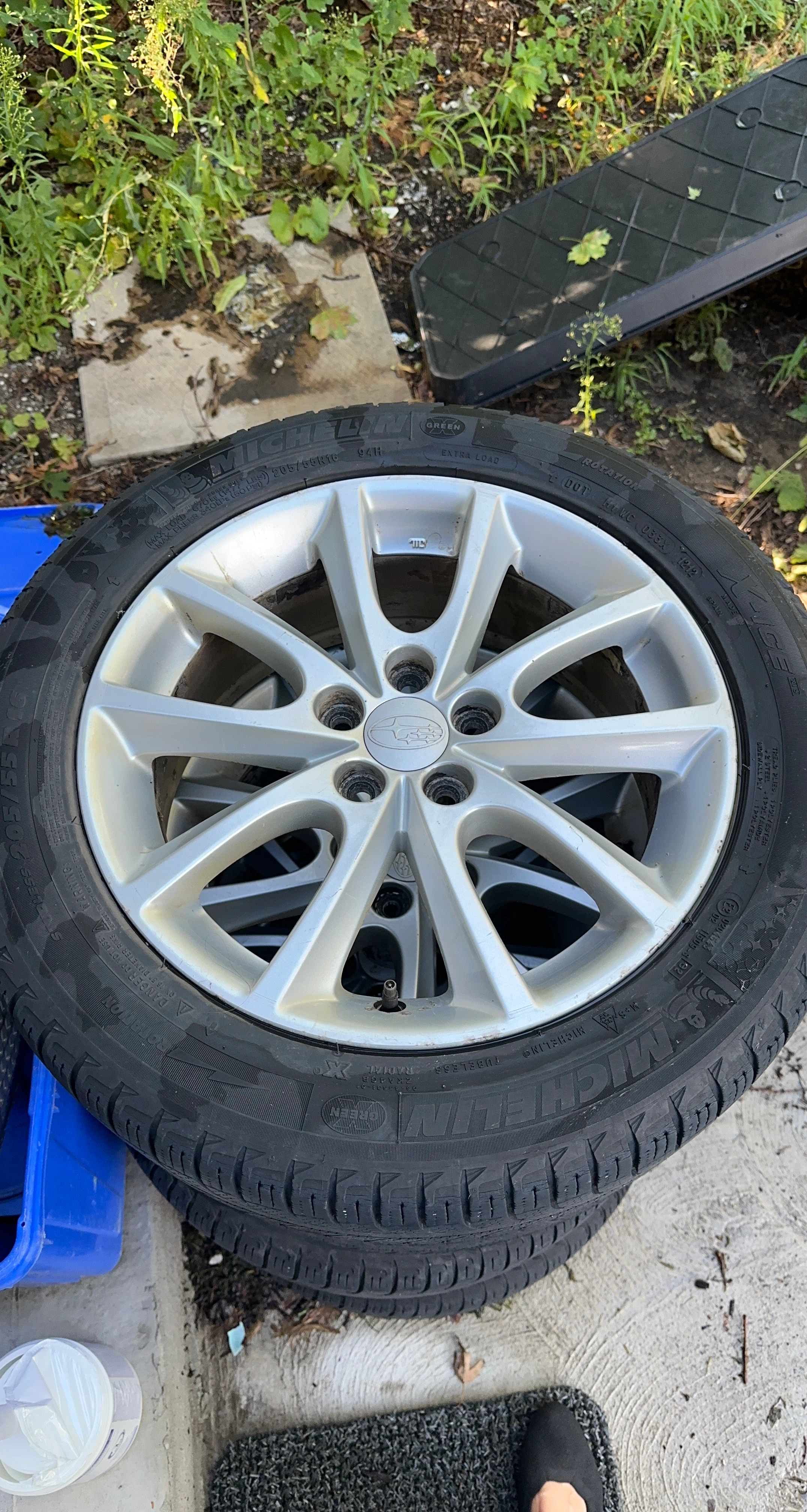Subaru OEM Wheels with Michelin Tires