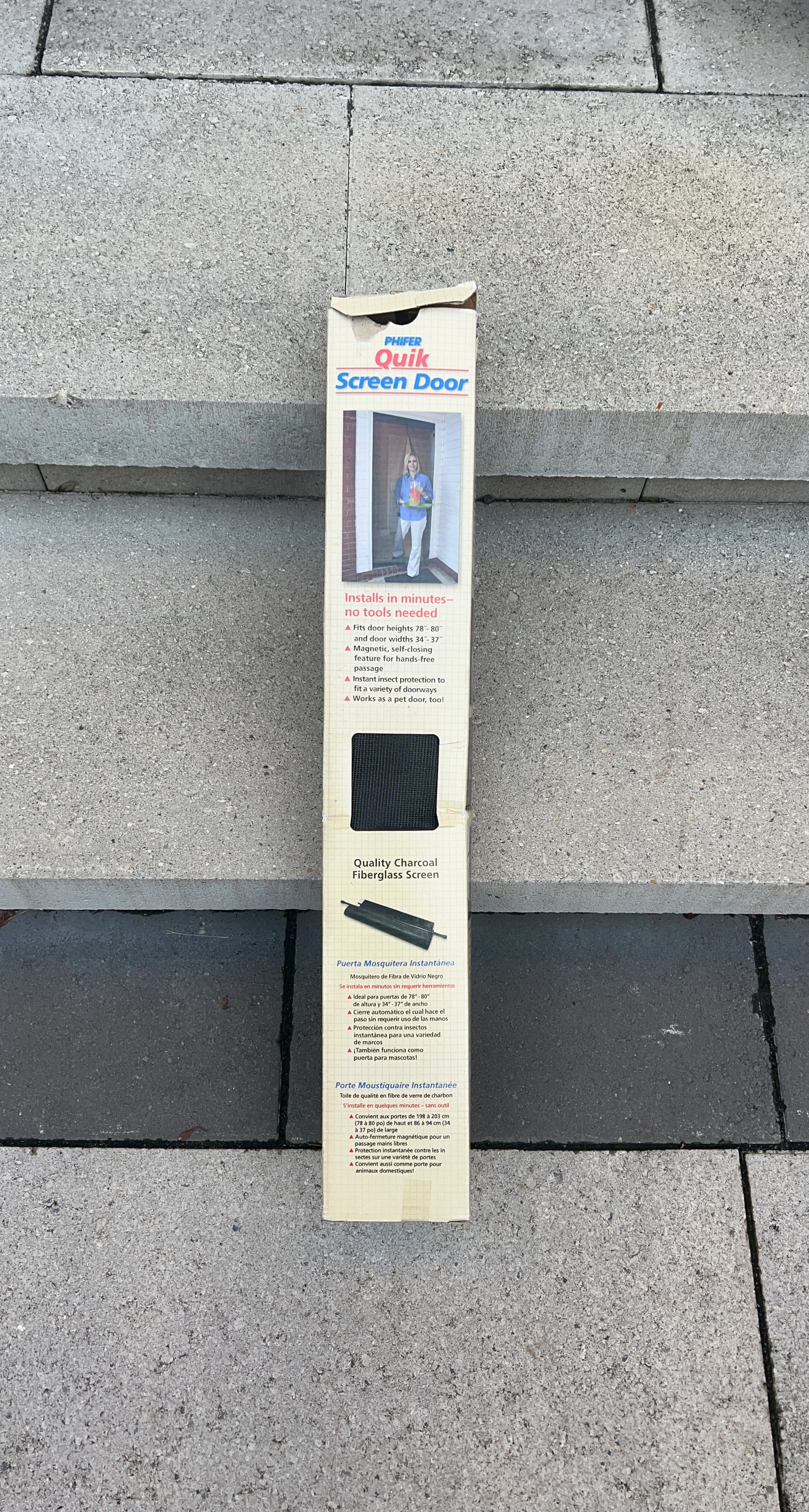 Phifer Quik Charcoal Fiberglass Screen Door