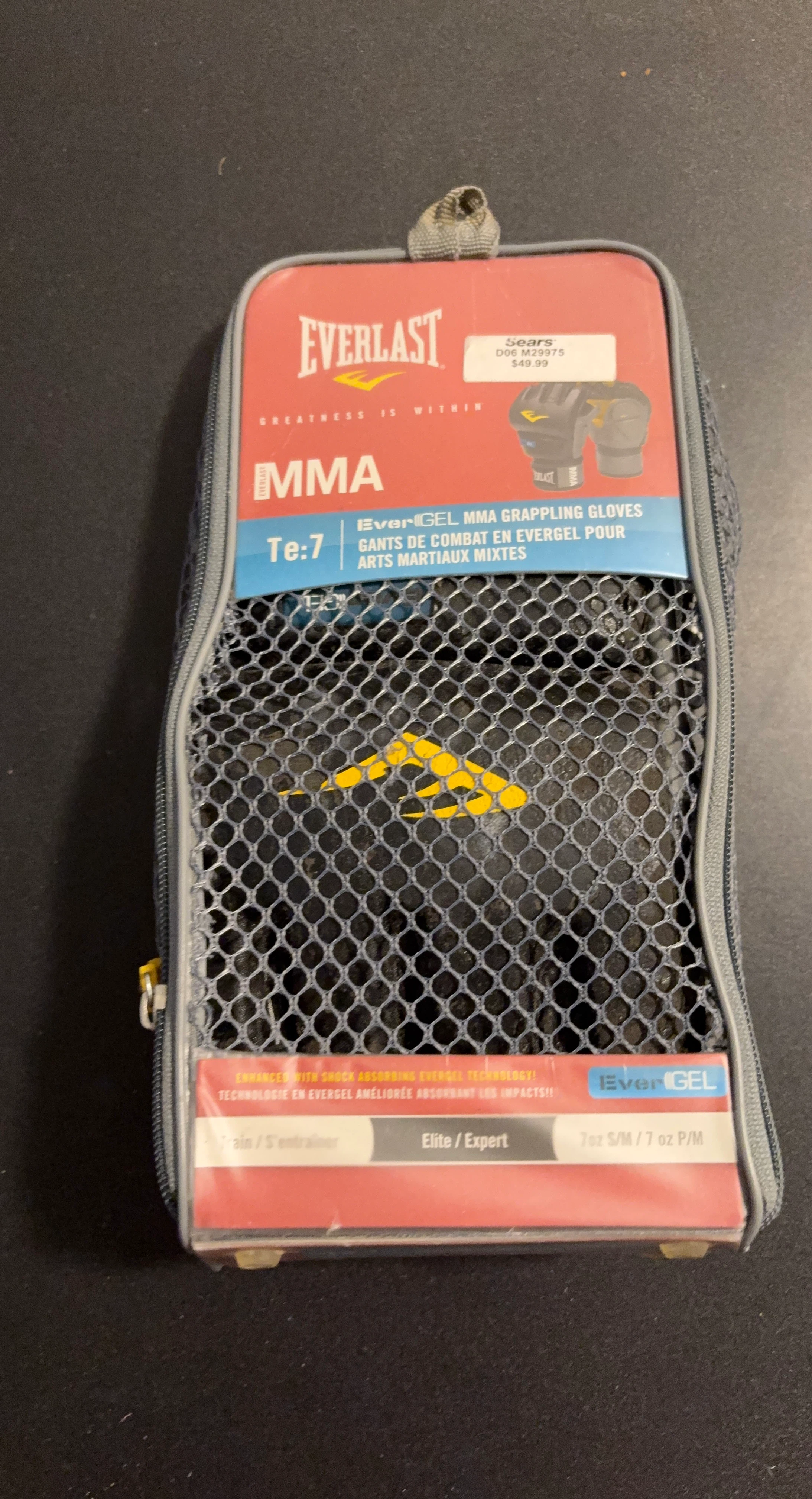 Everlast MMA Grappling Gloves EverGel Te:7