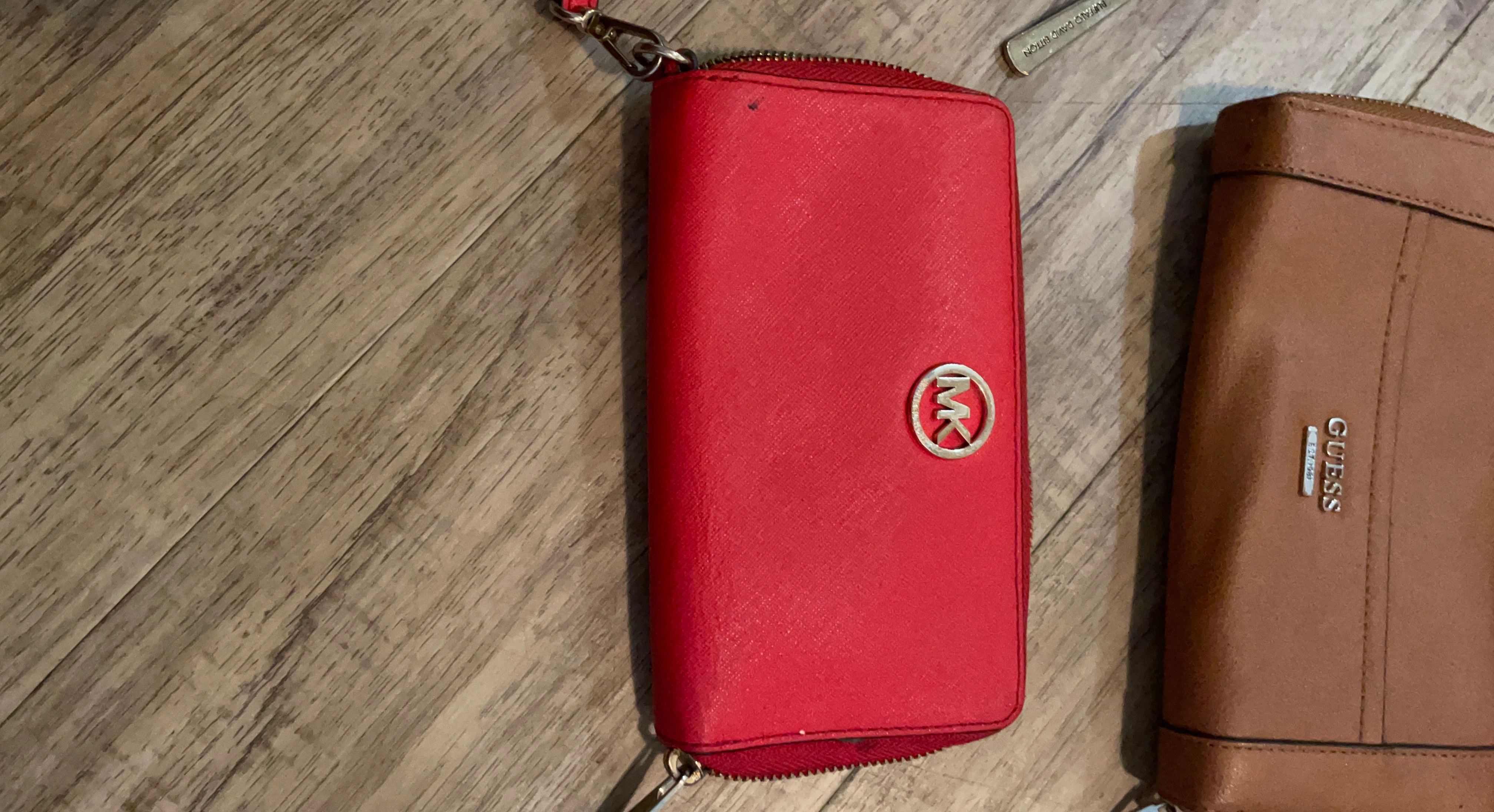 Michael Kors Red Zip-Around Wallet