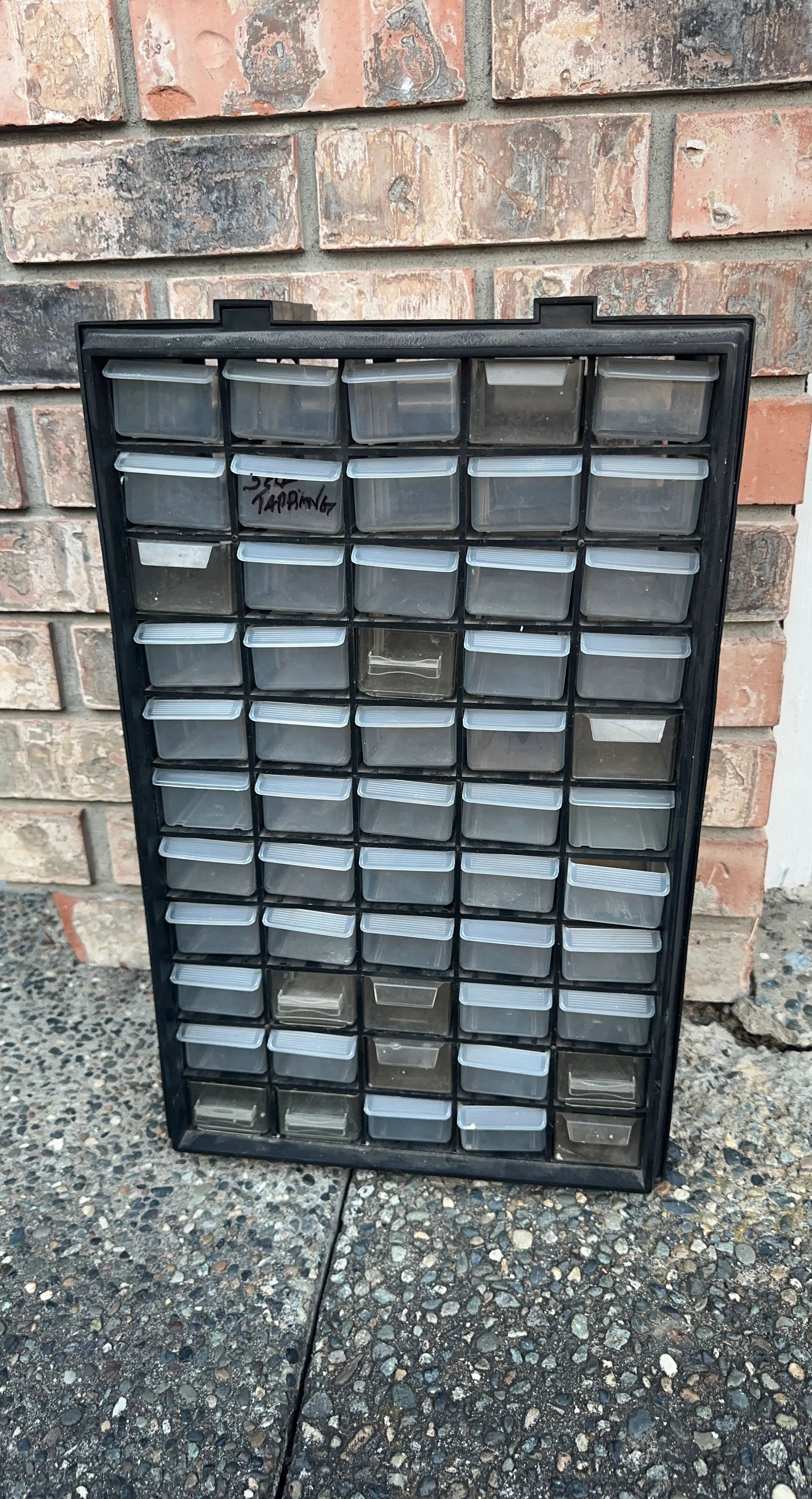 Plastic Parts Organizer Storage Cabinet