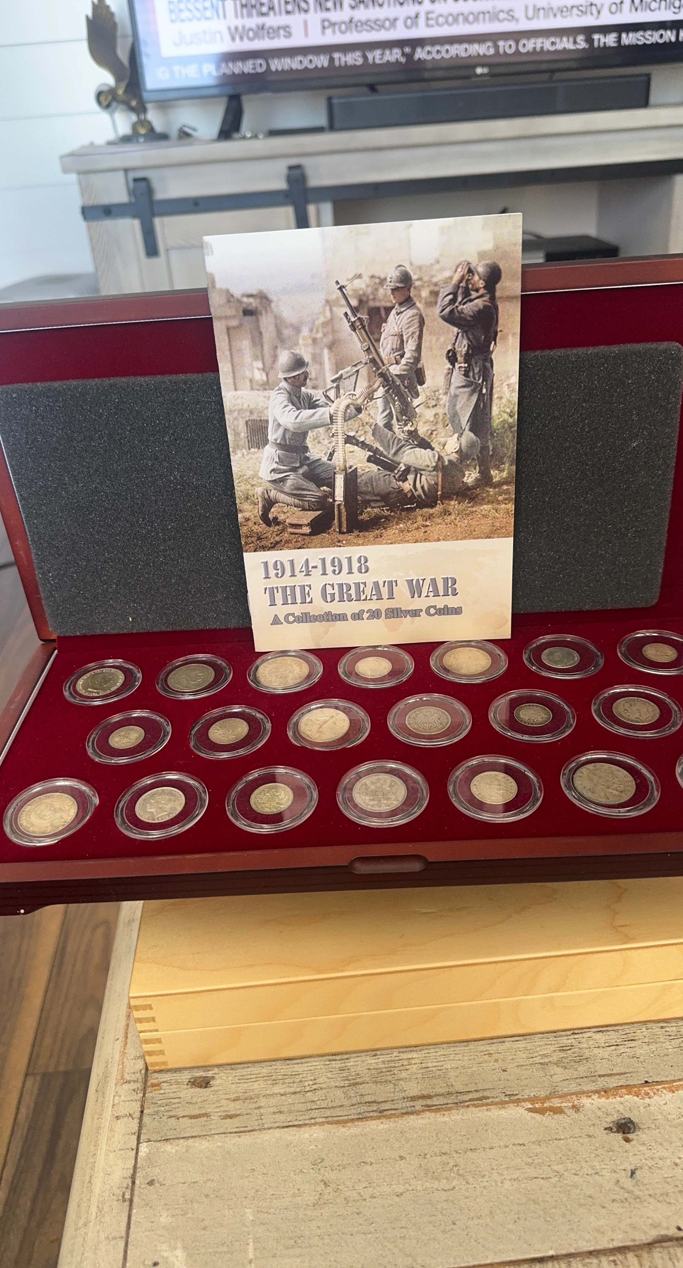 The Great War 1914-1918 Collection of 20 Silver Coins