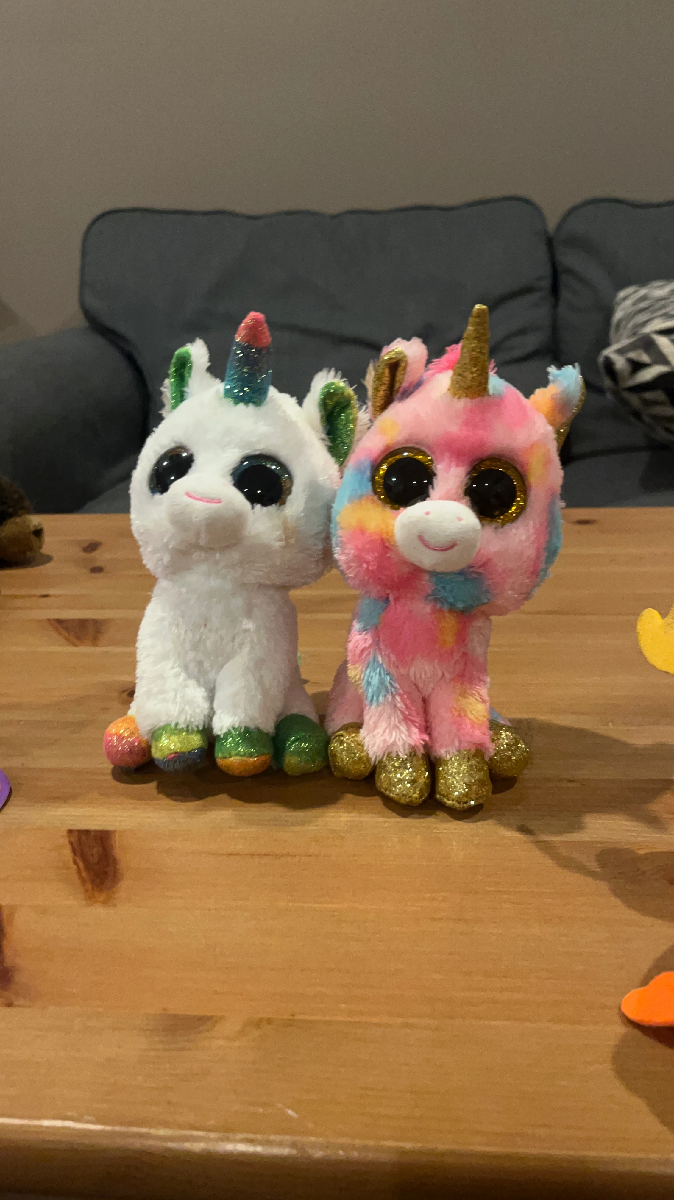 Pair of Beanie Boos Unicorns
