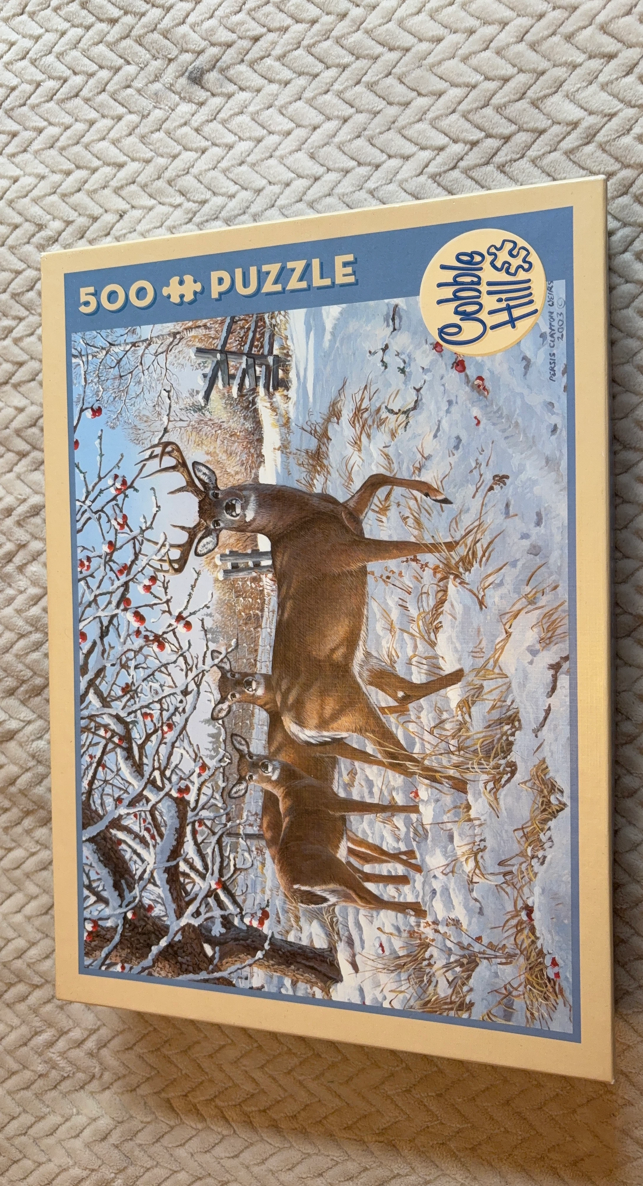 Cobble Hill 500 Piece Puzzle - Deer in Winter