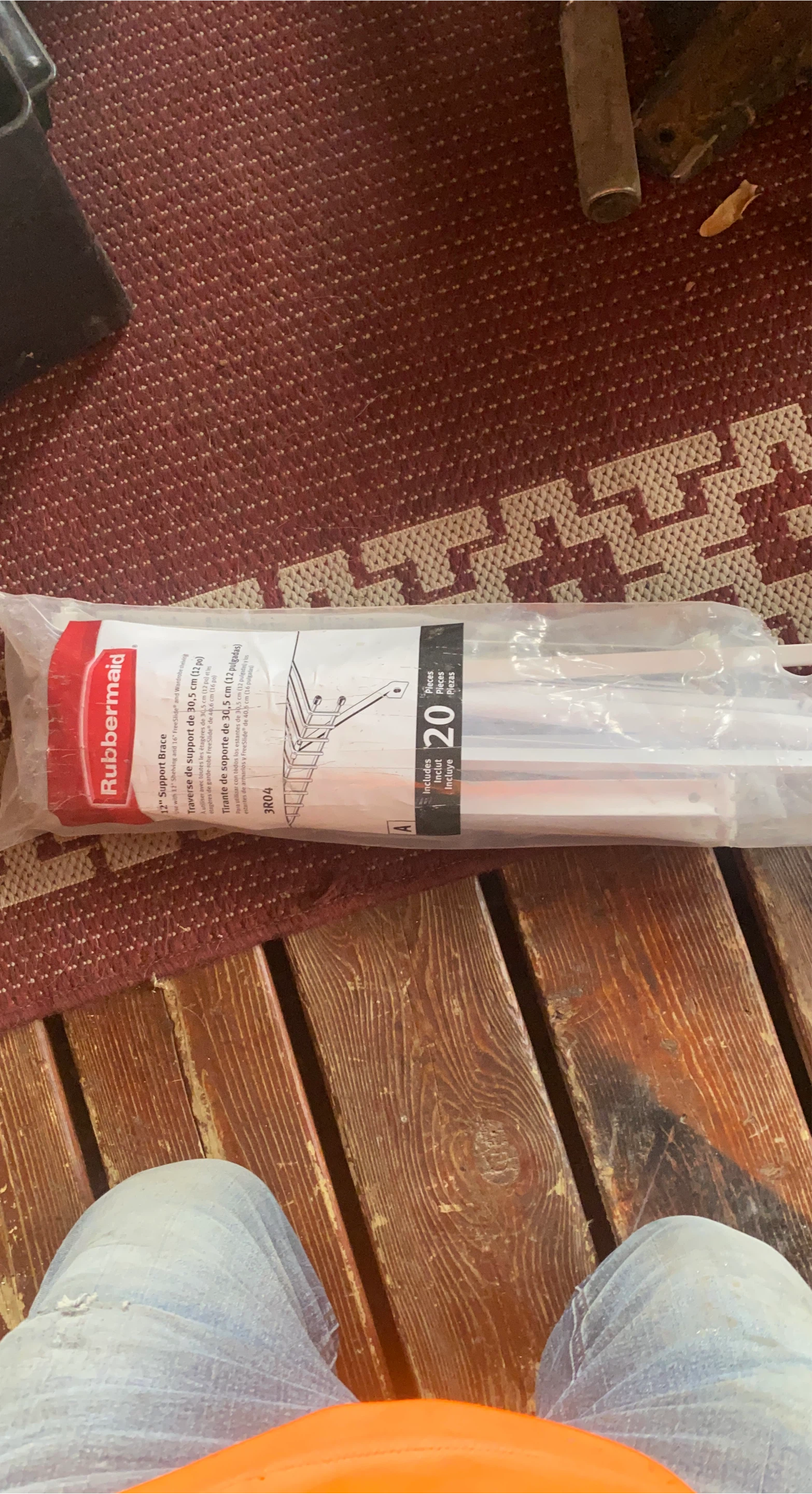 Rubbermaid 12 inch Support Brace 20 Piece Pack