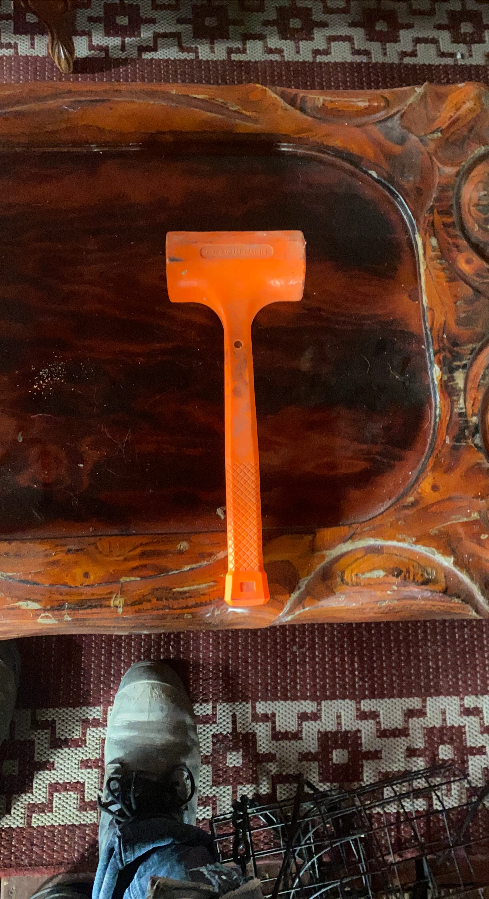 Orange Dead Blow Uni-Cast Hammer