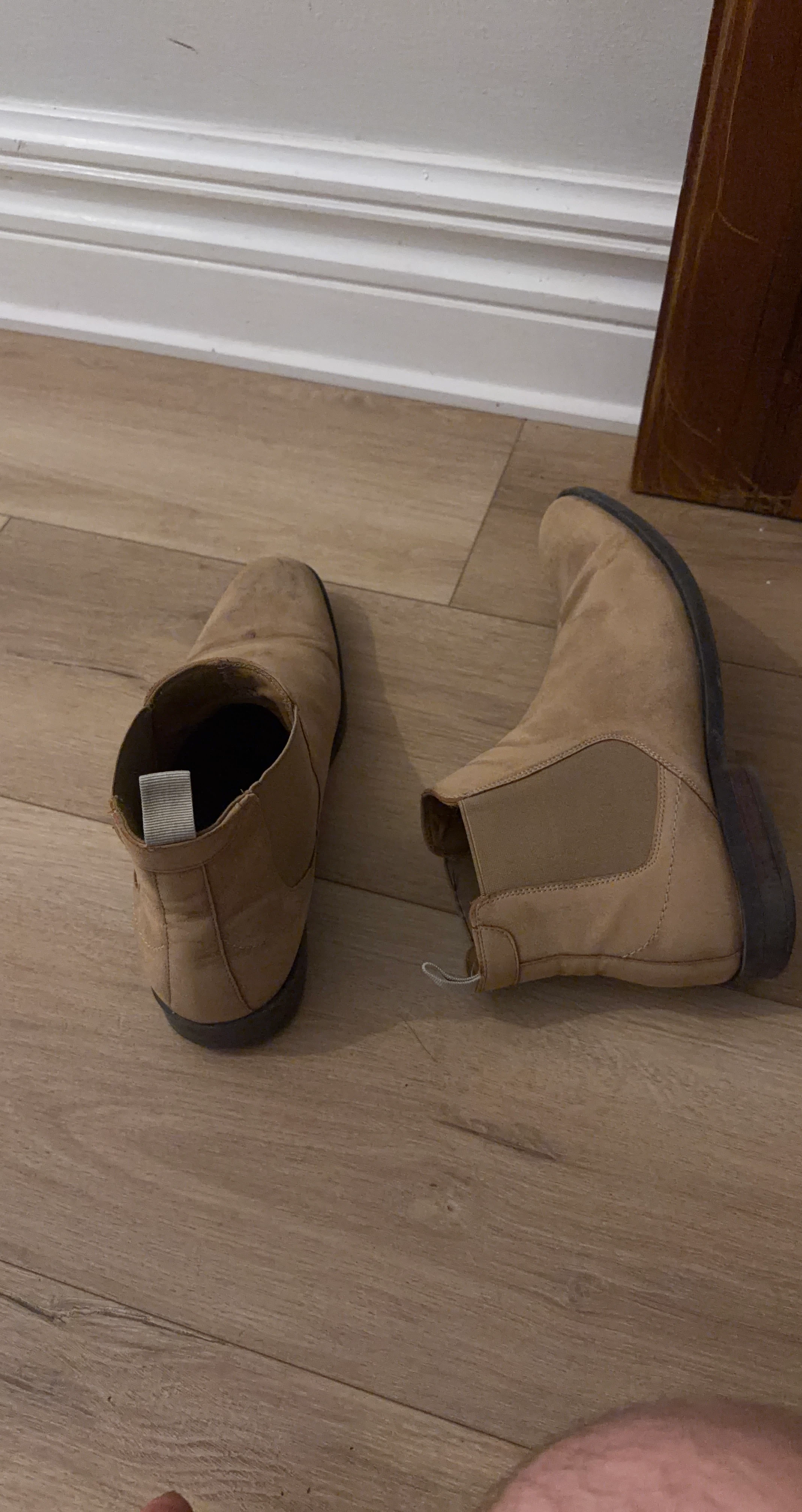 Tan Suede Chelsea Boots