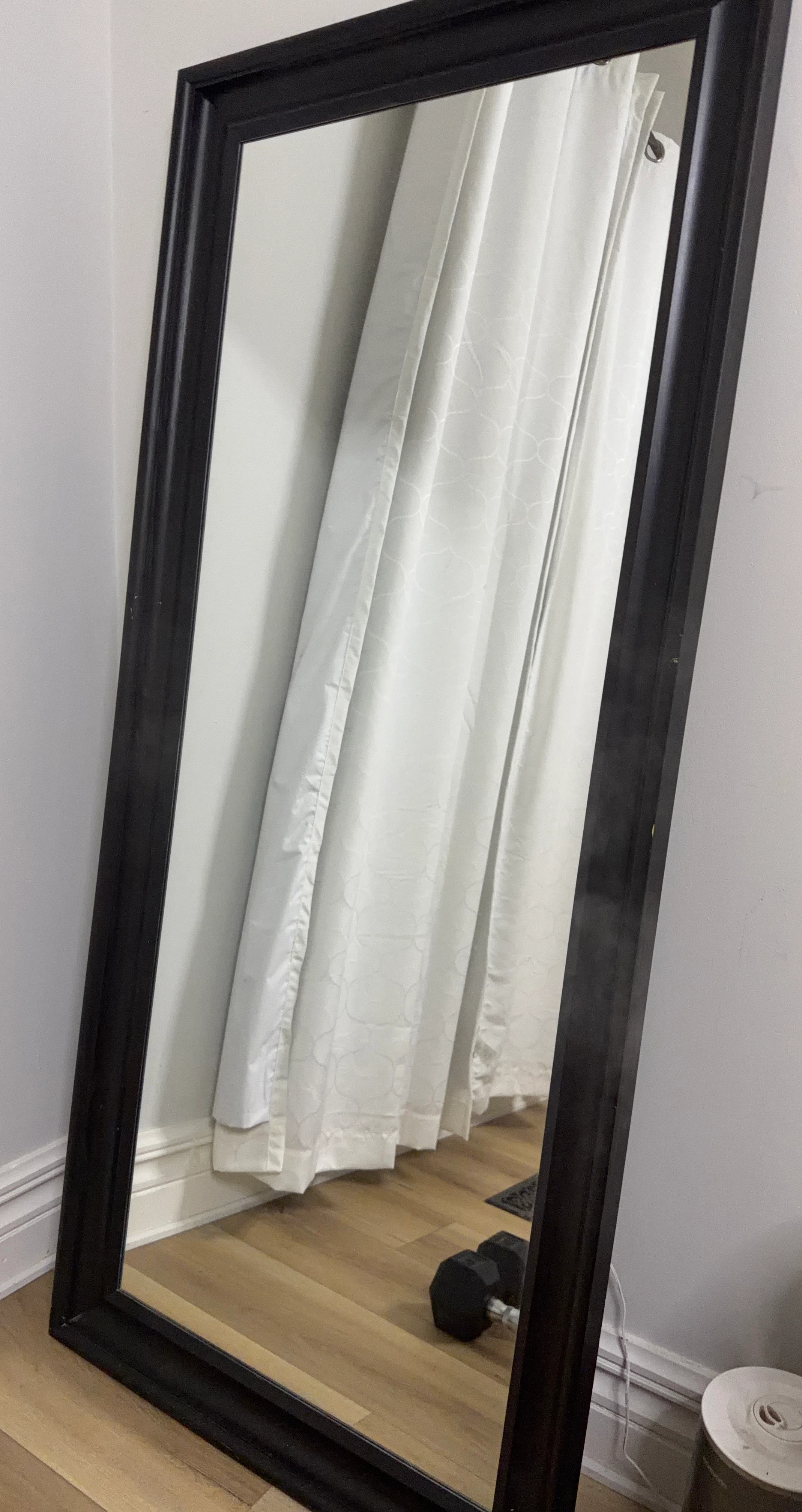 Full Length Black Framed Mirror
