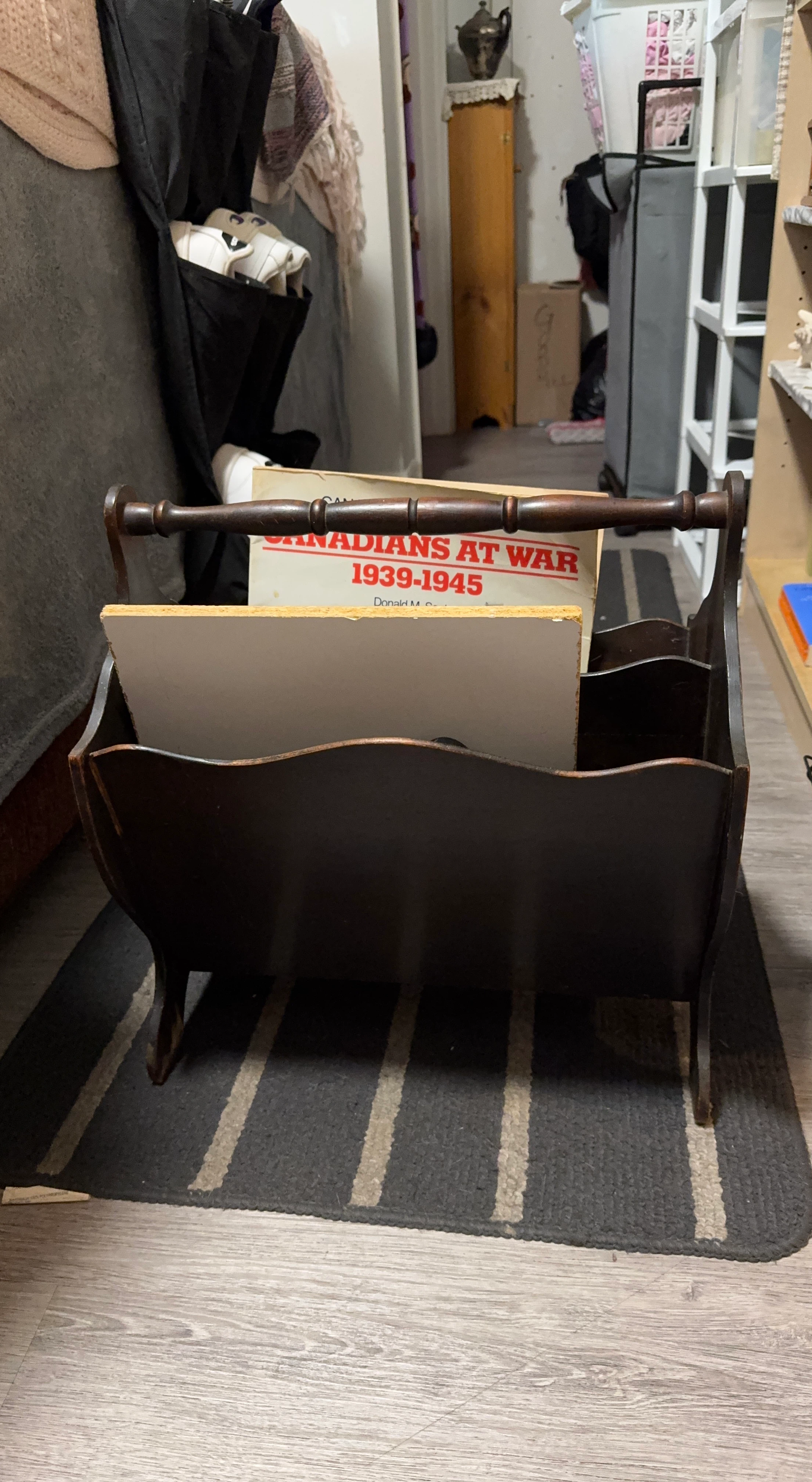 Wooden Magazine Rack