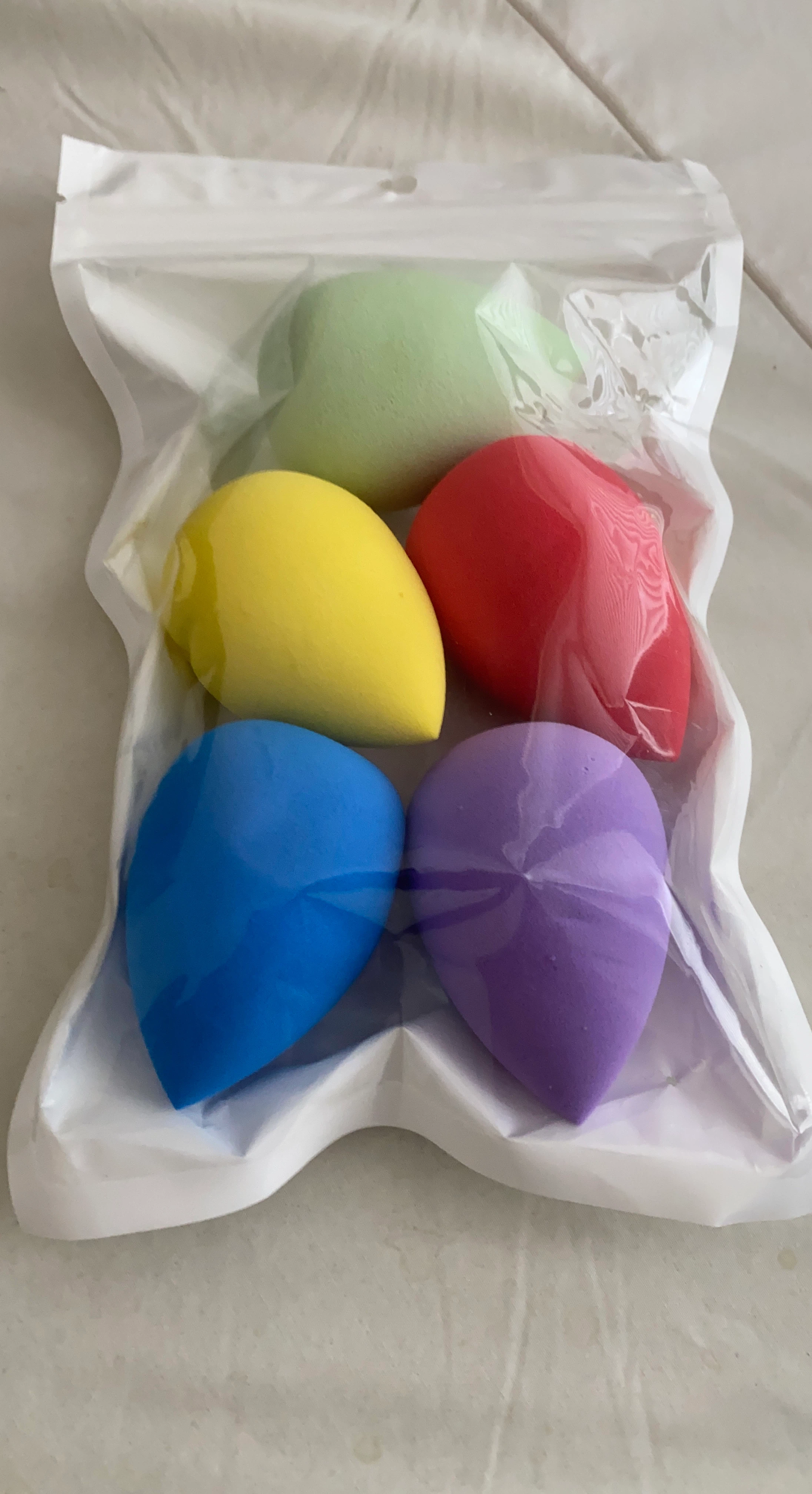 Set of 5 Multicoloured Makeup Sponges