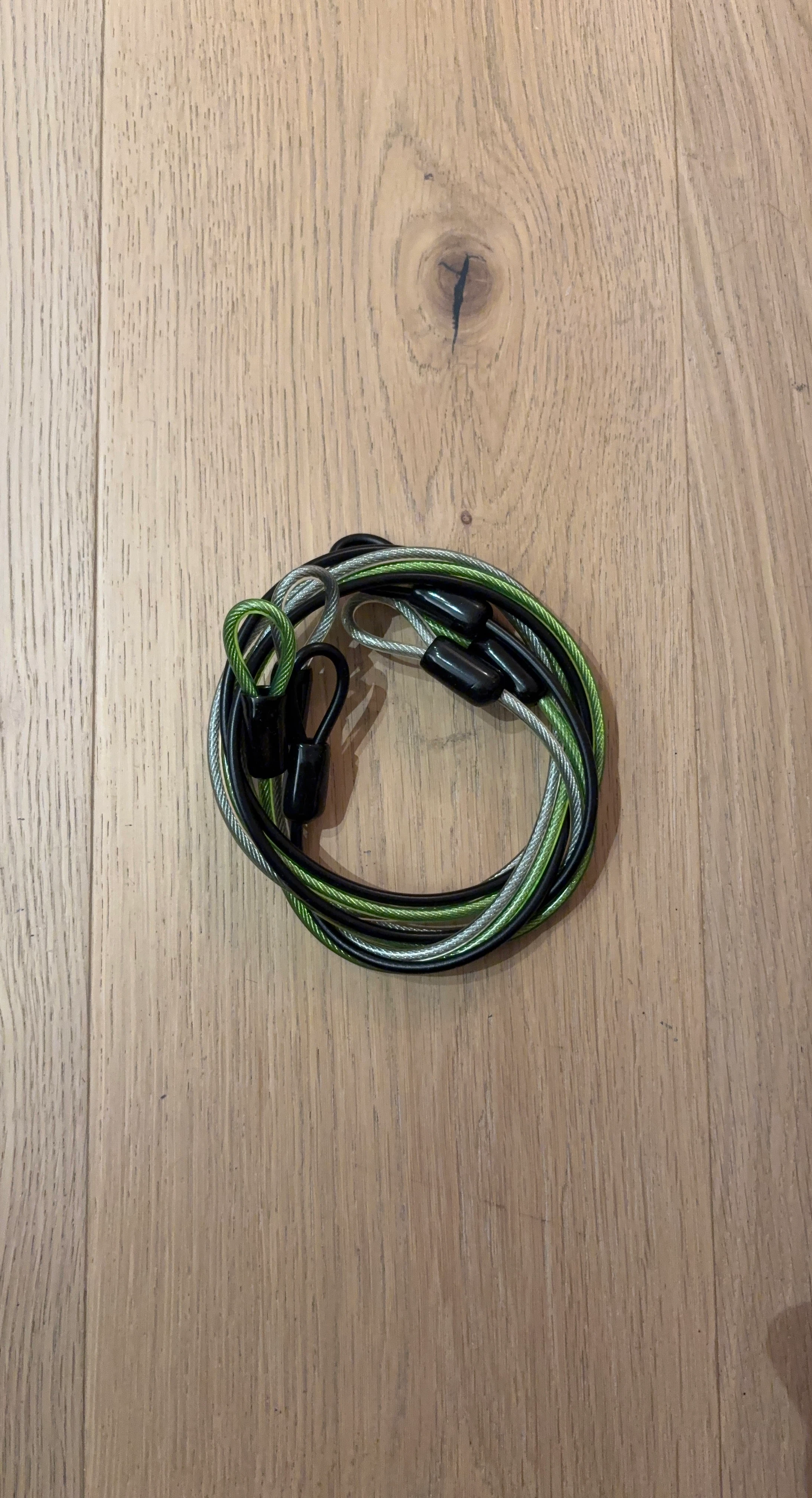 Assorted Braided Cable Lock with Nylon Wrap
