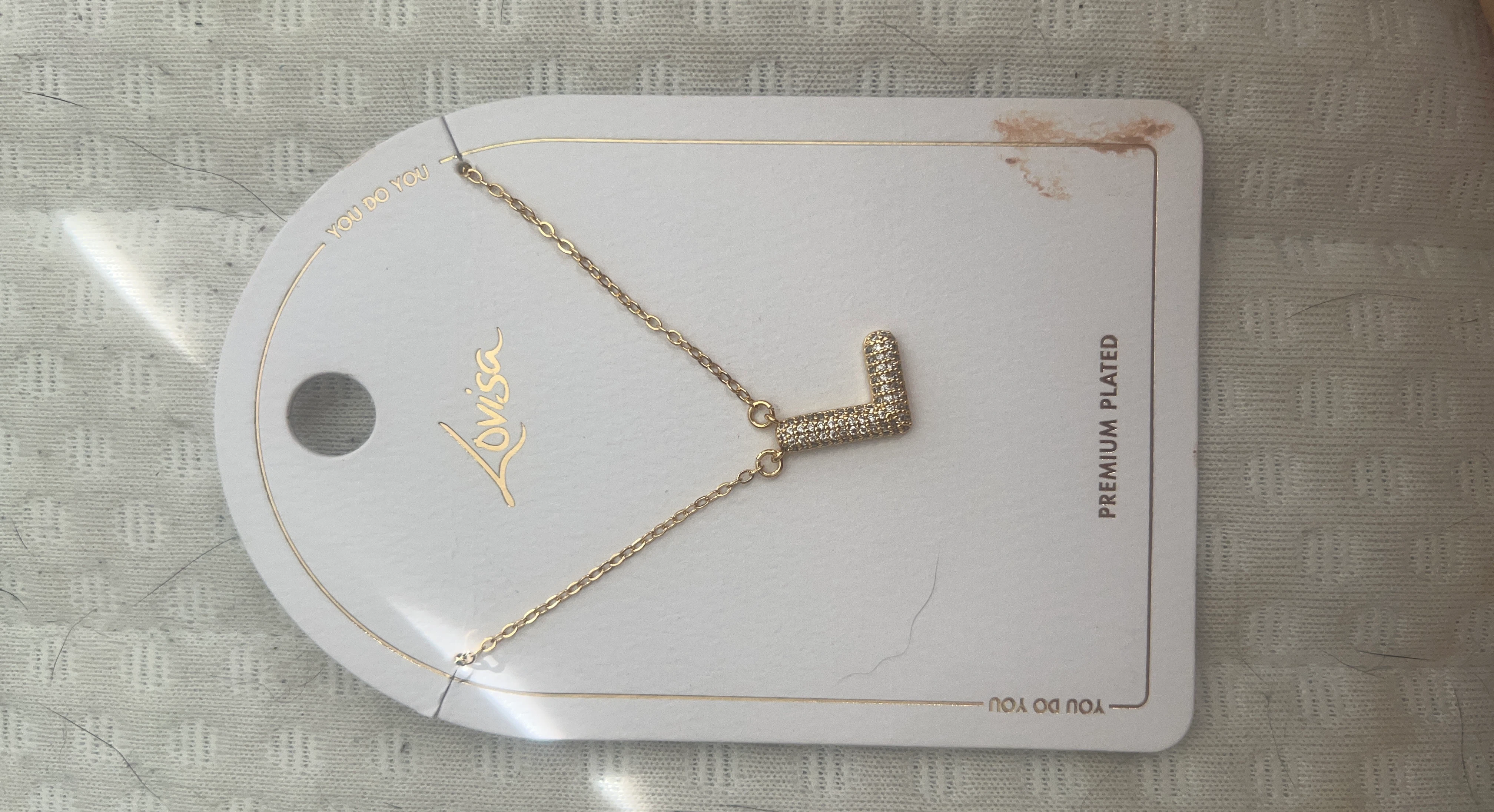 Lovisa L Initial Pendant Necklace