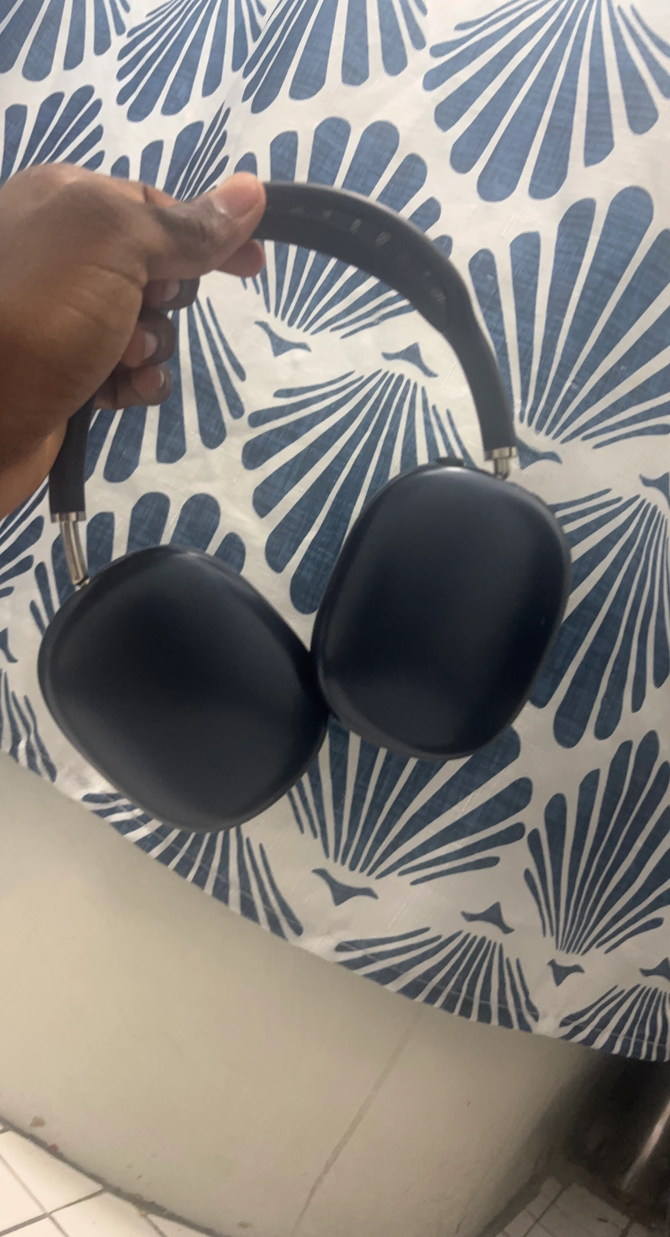 Dark Blue Over-Ear Headphones
