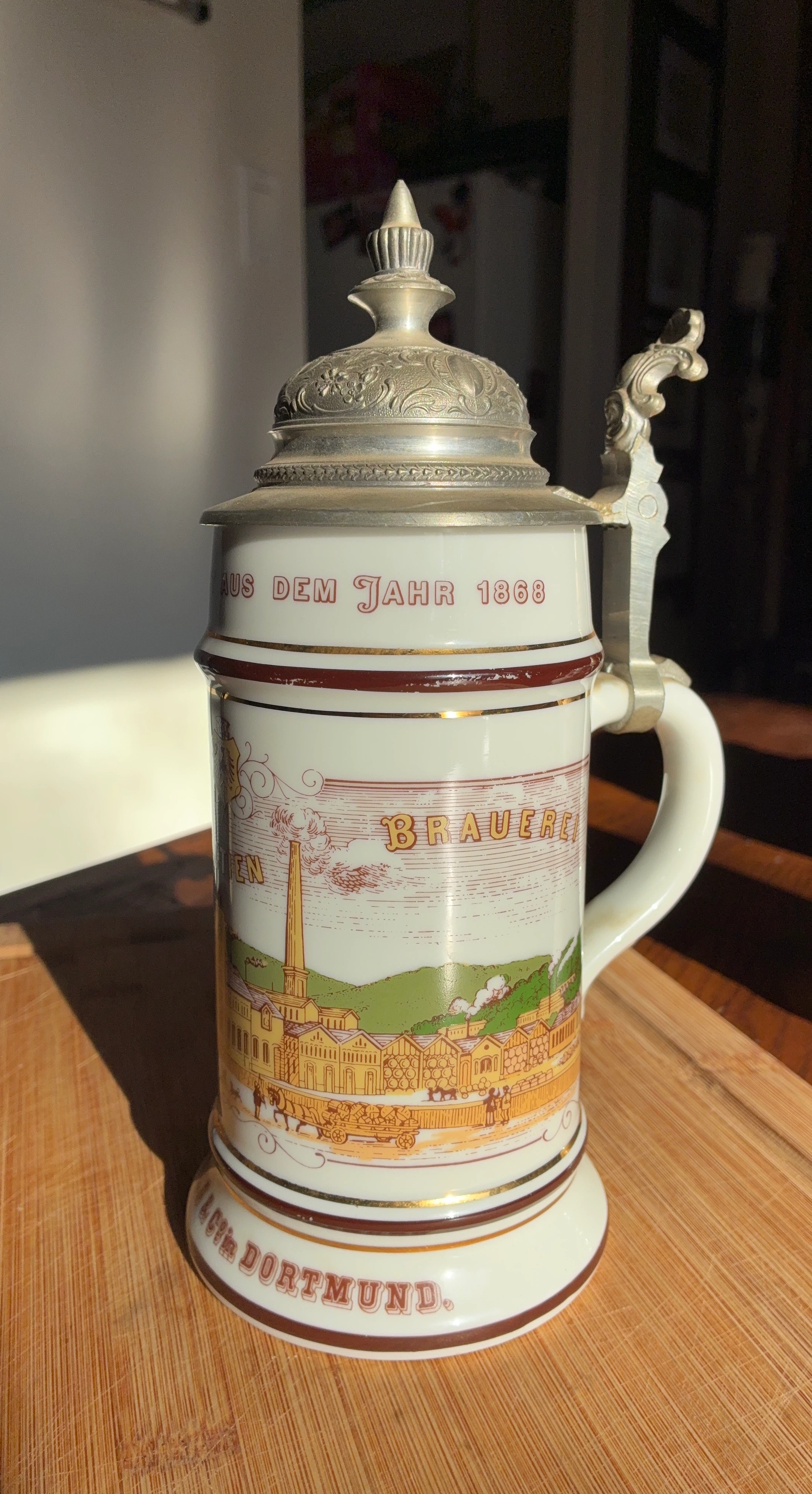 Vintage 1868 Brewery Stein
