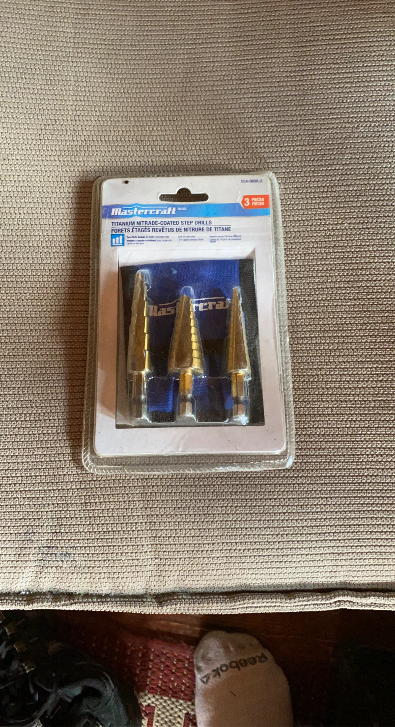 Mastercraft Titanium Nitride-Coated Step Drills (3-Piece Set)