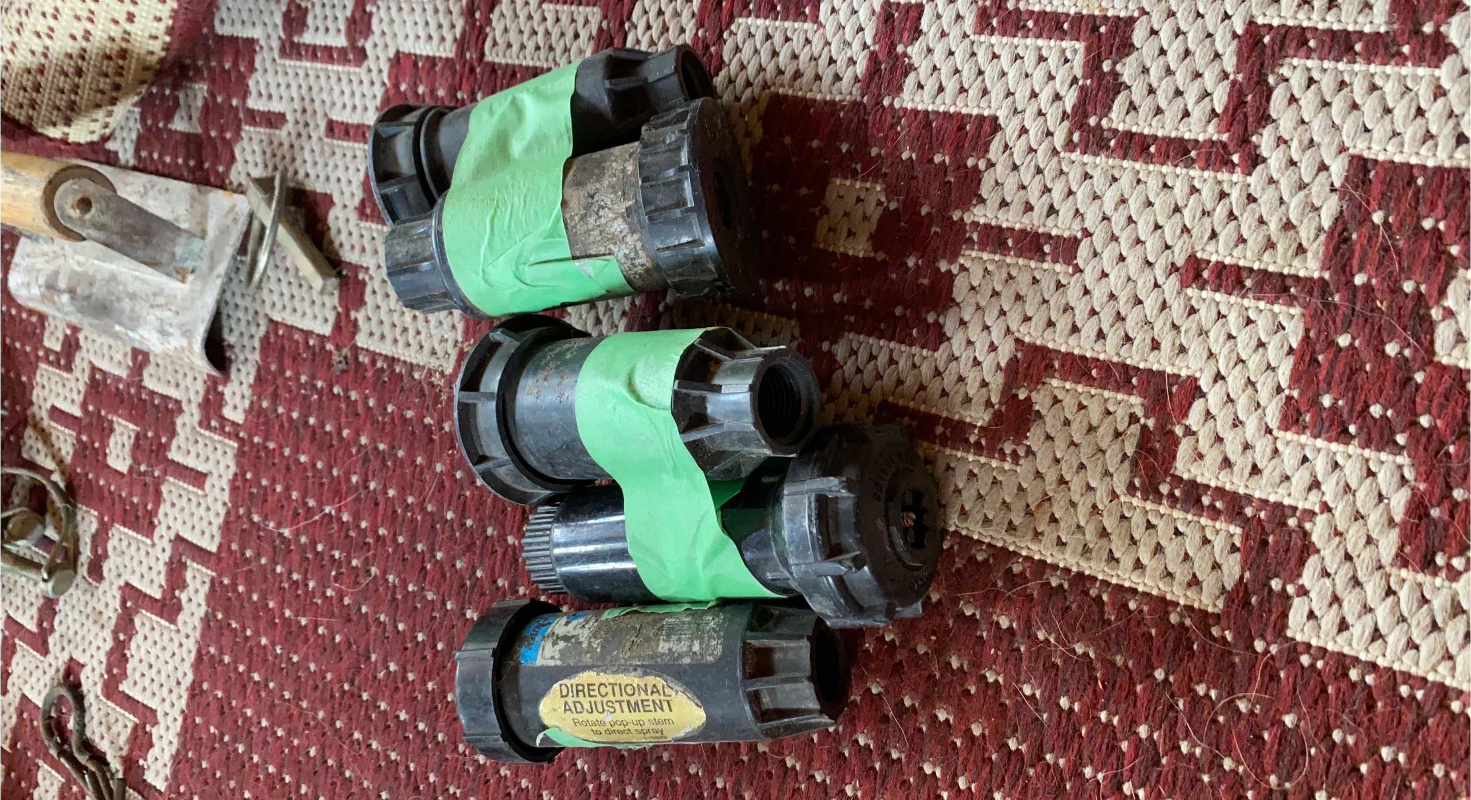 3 Orbit Sprinkler Heads with Directional Adjustment